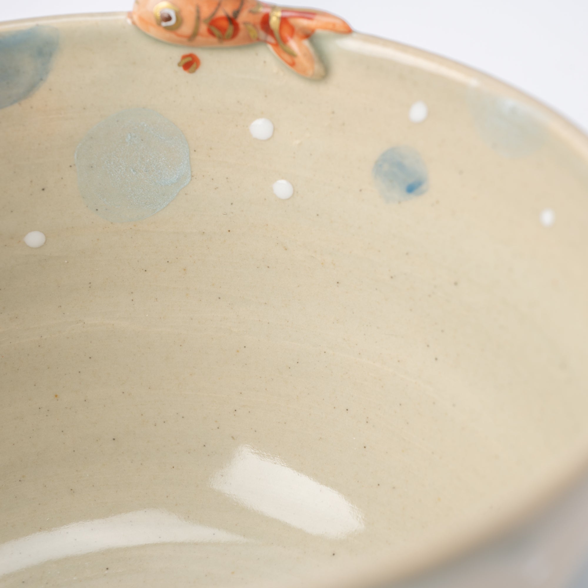 Bubbly Goldfish Matcha Bowl Chawan