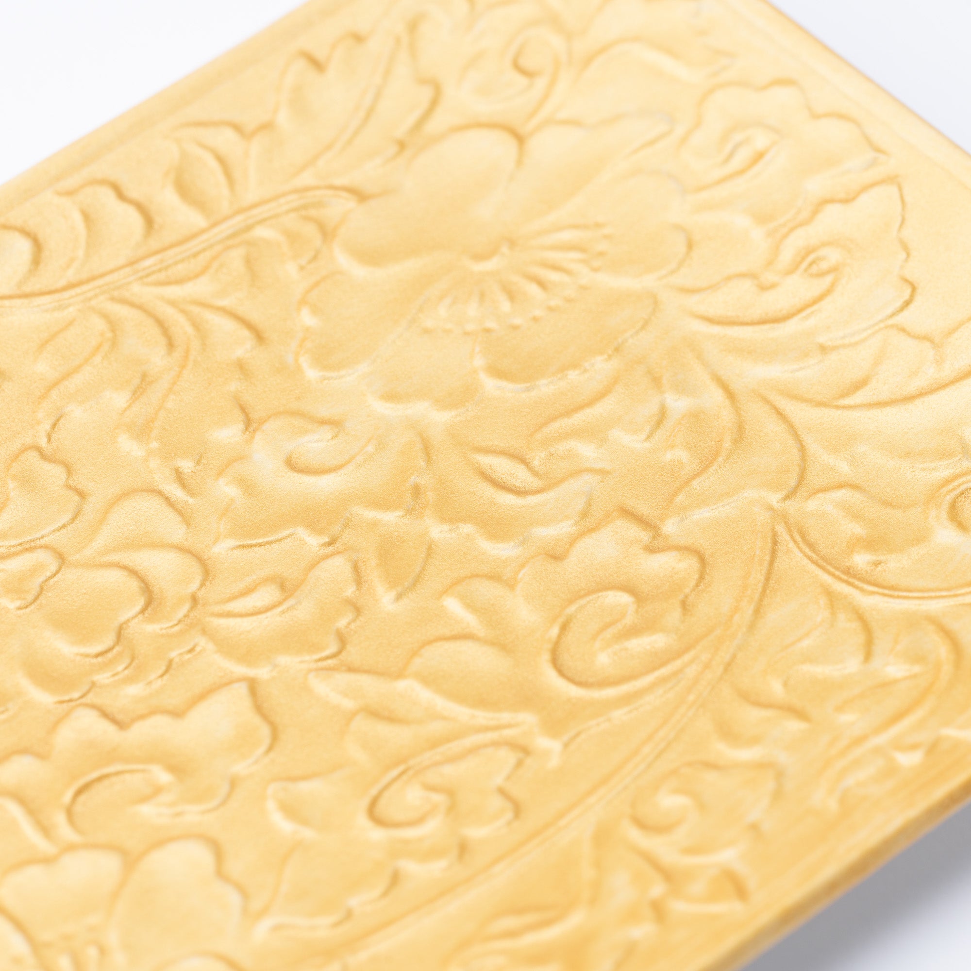 Rectangle Gold Sarasa Pattern Plate