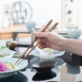 Matsukan Square Zumen Kyoto Bamboo Wakasa Lacquerware Chopsticks Set of Two Pairs of Chopsticks 24 cm (9.4 in)