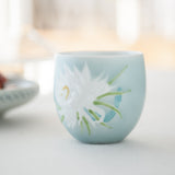 Hataman Touen Moist Orchid Cactus Imari Nabeshima Ware Cup