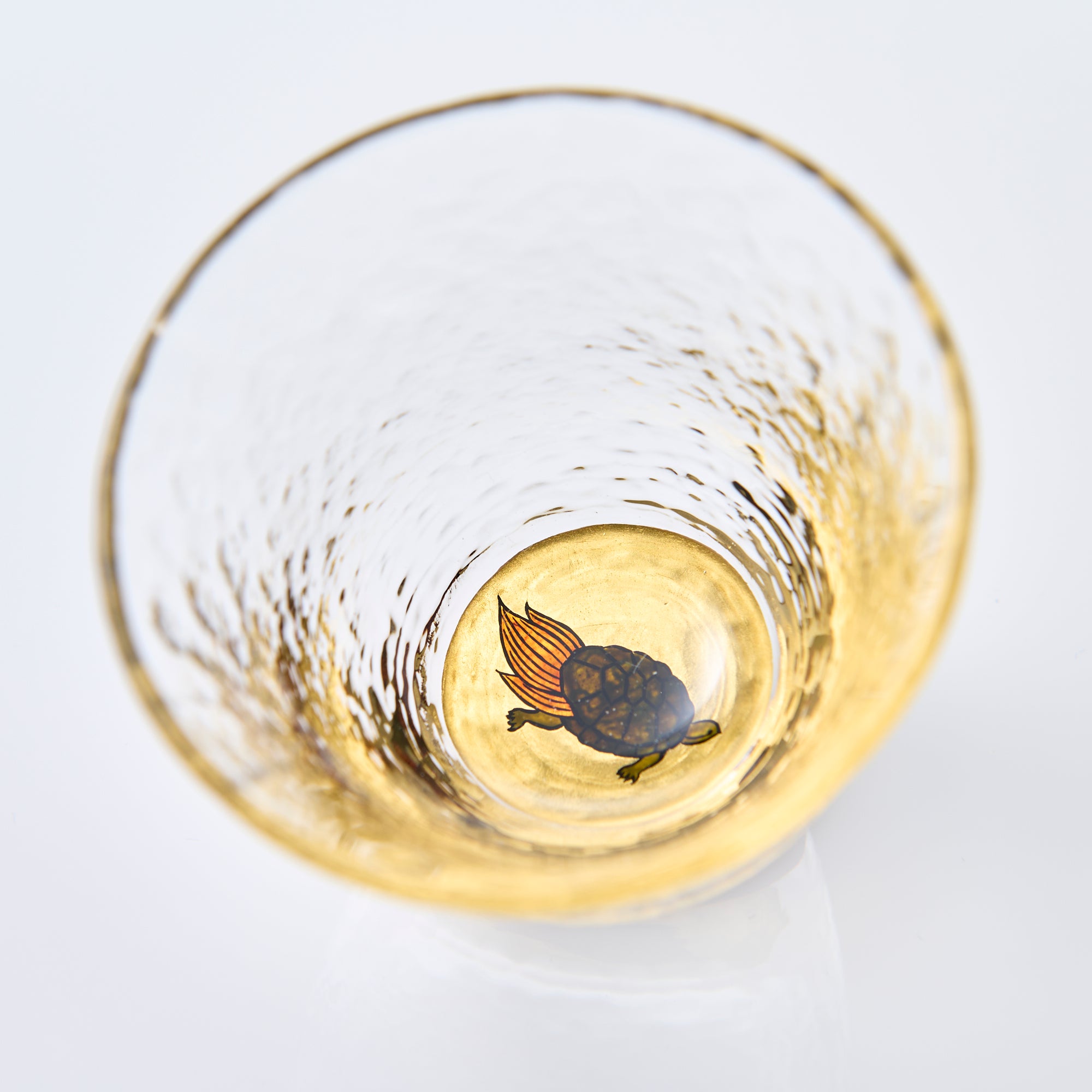 Copa de sake Maki-e de tortuga