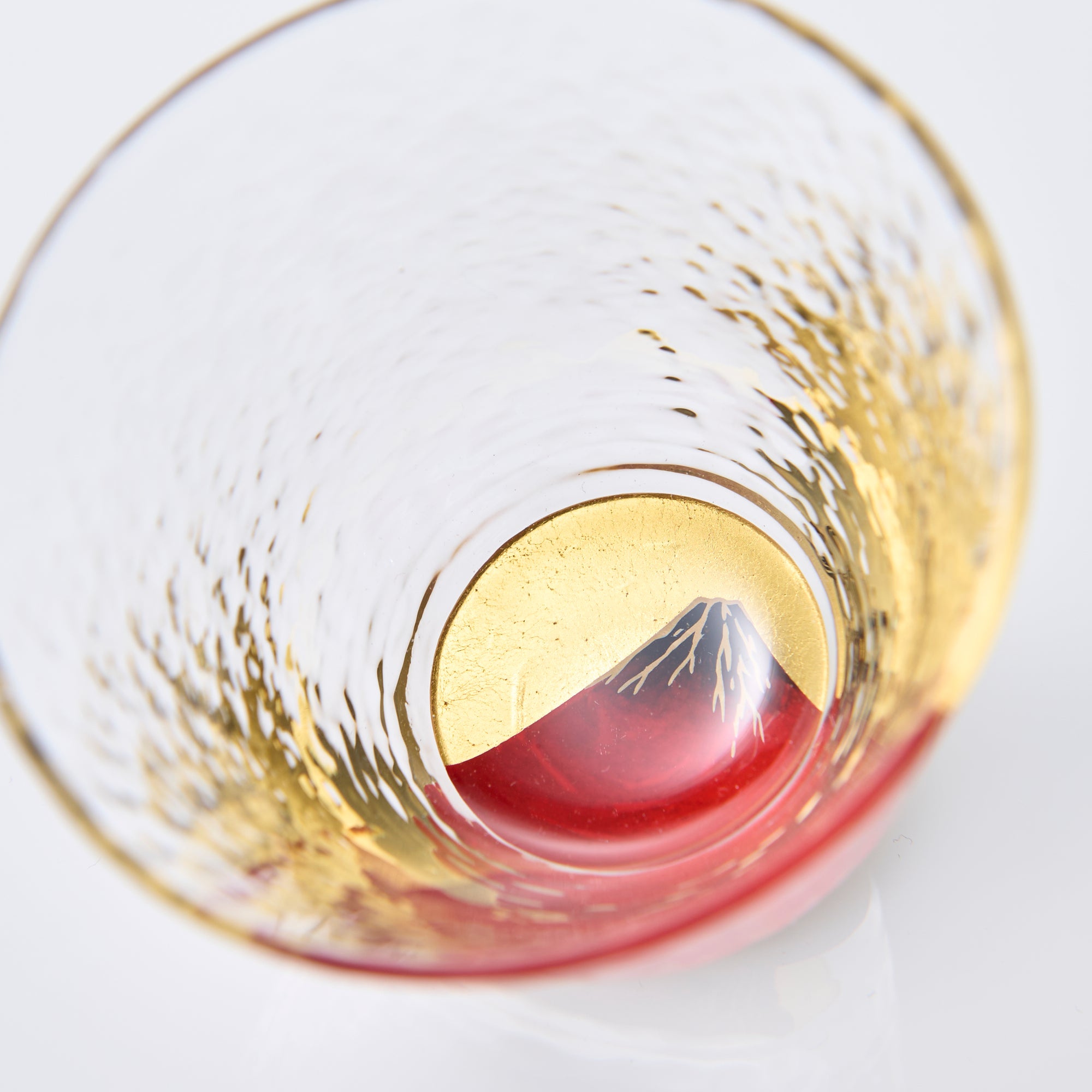Hokusai Red Fuji Maki-e Sake Cup