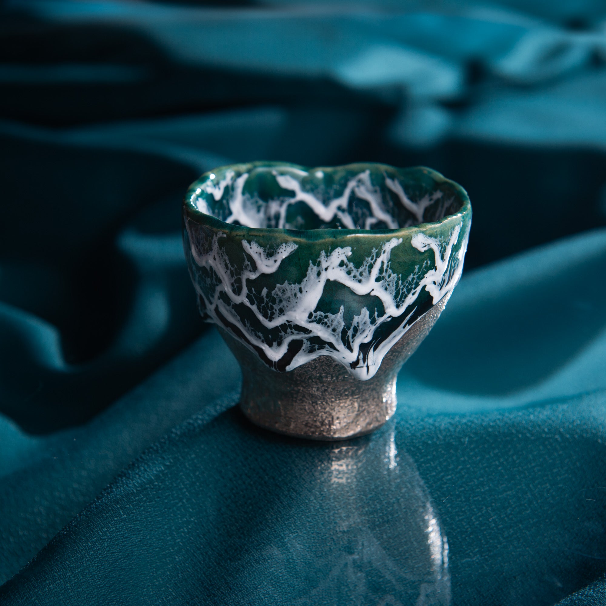 Sazameku Cascade Tall Guinomi Sake Cup