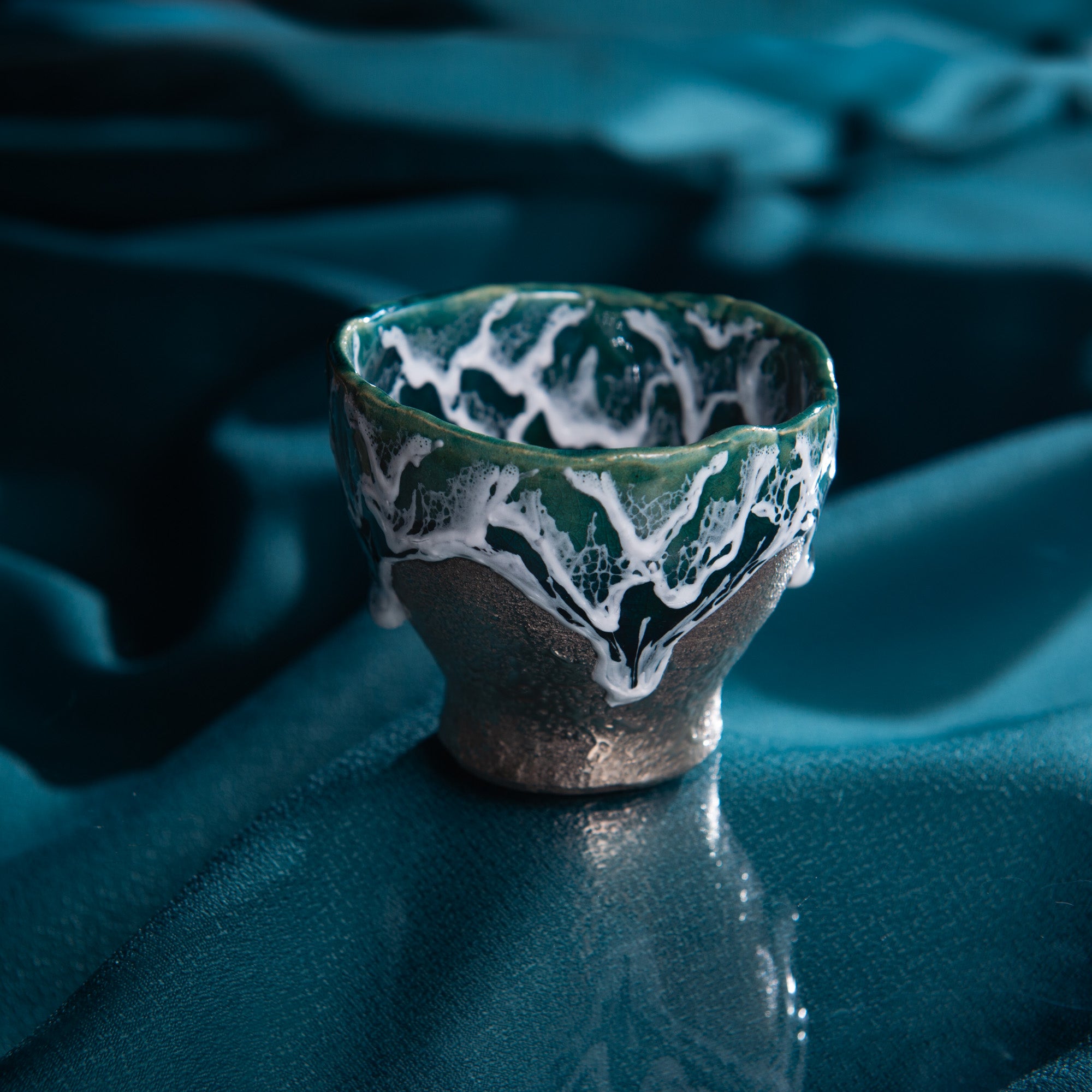 Sazameku Cascade Tall Guinomi Sake Cup