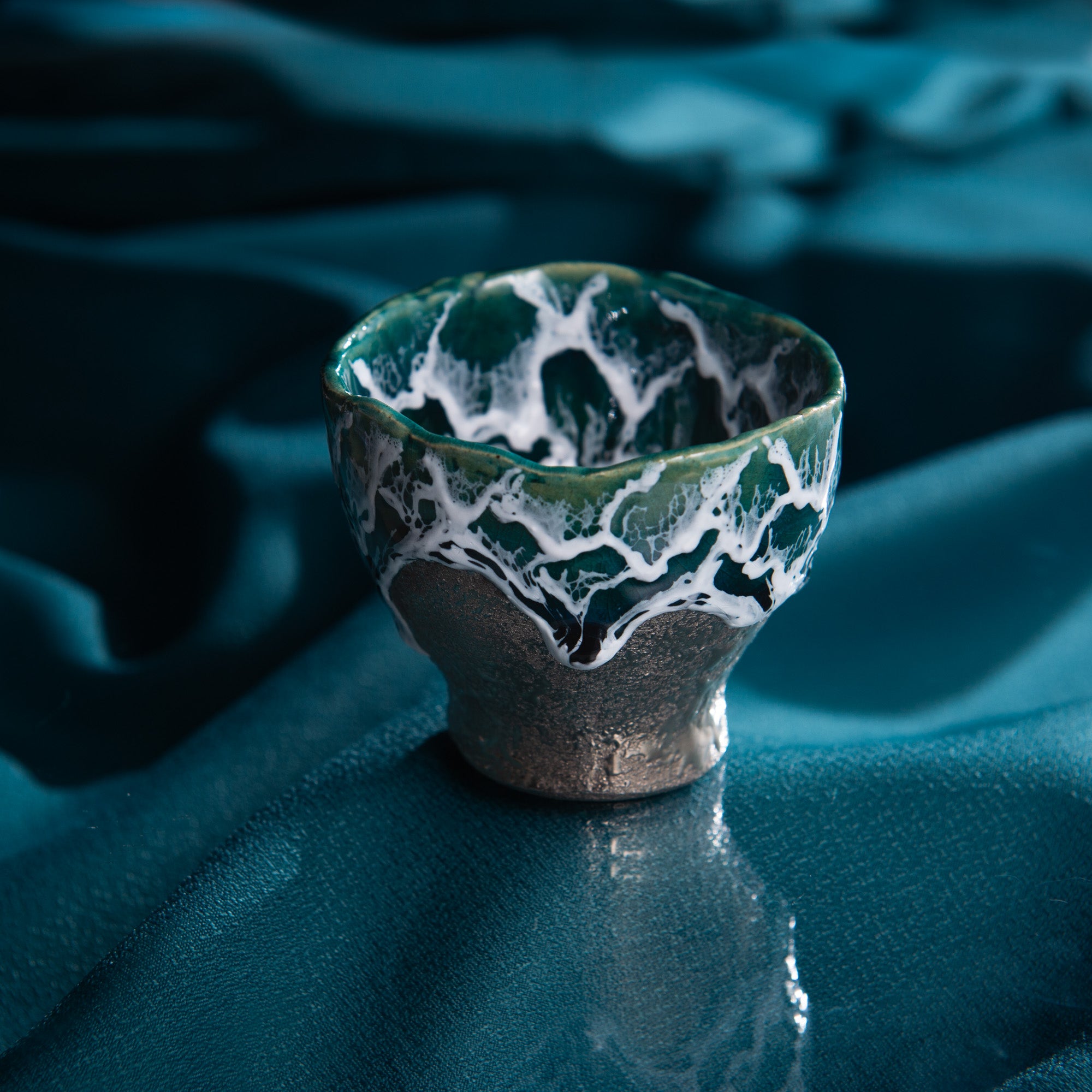 Sazameku Cascade Tall Guinomi Sake Cup