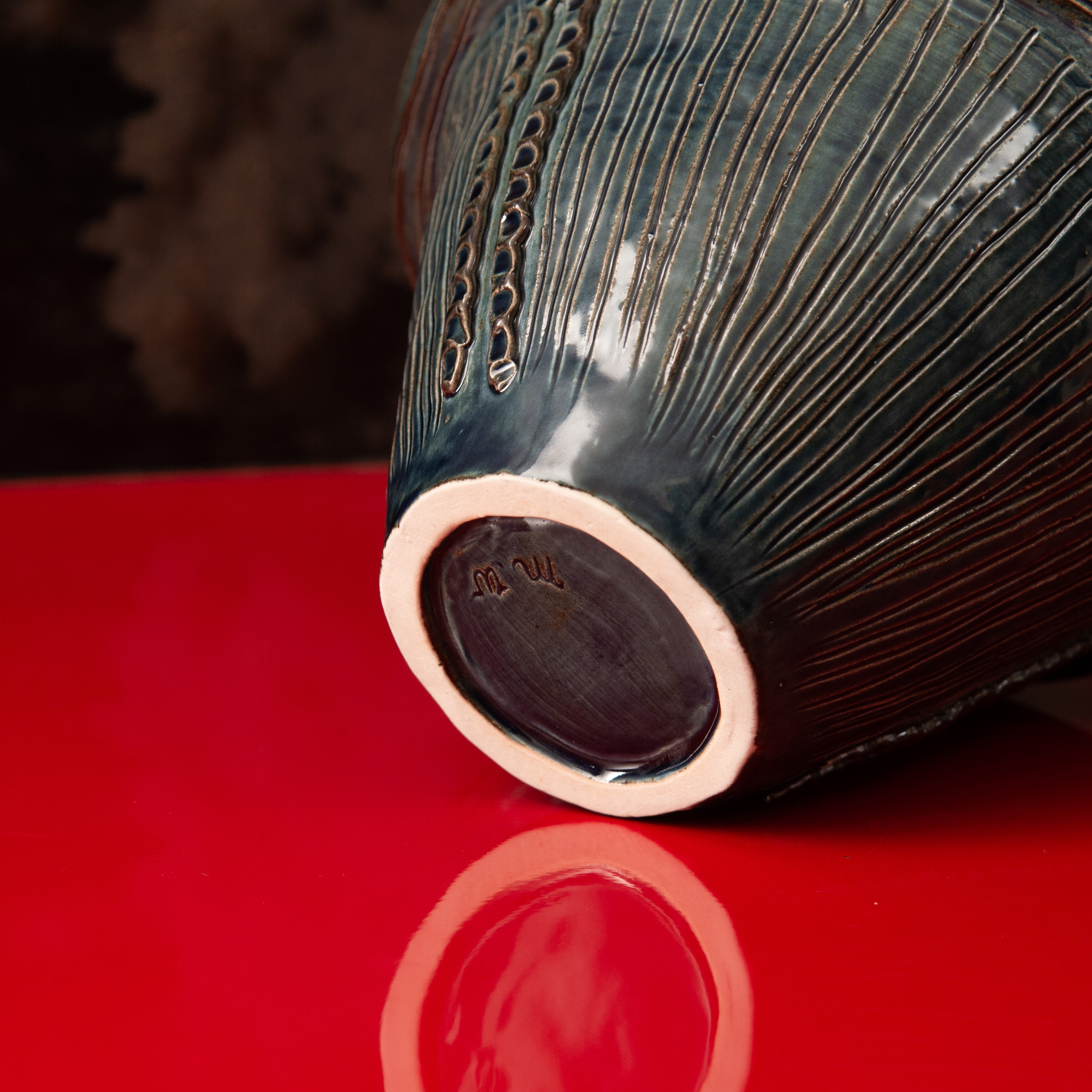 Suien Blue Jomon Cachepot