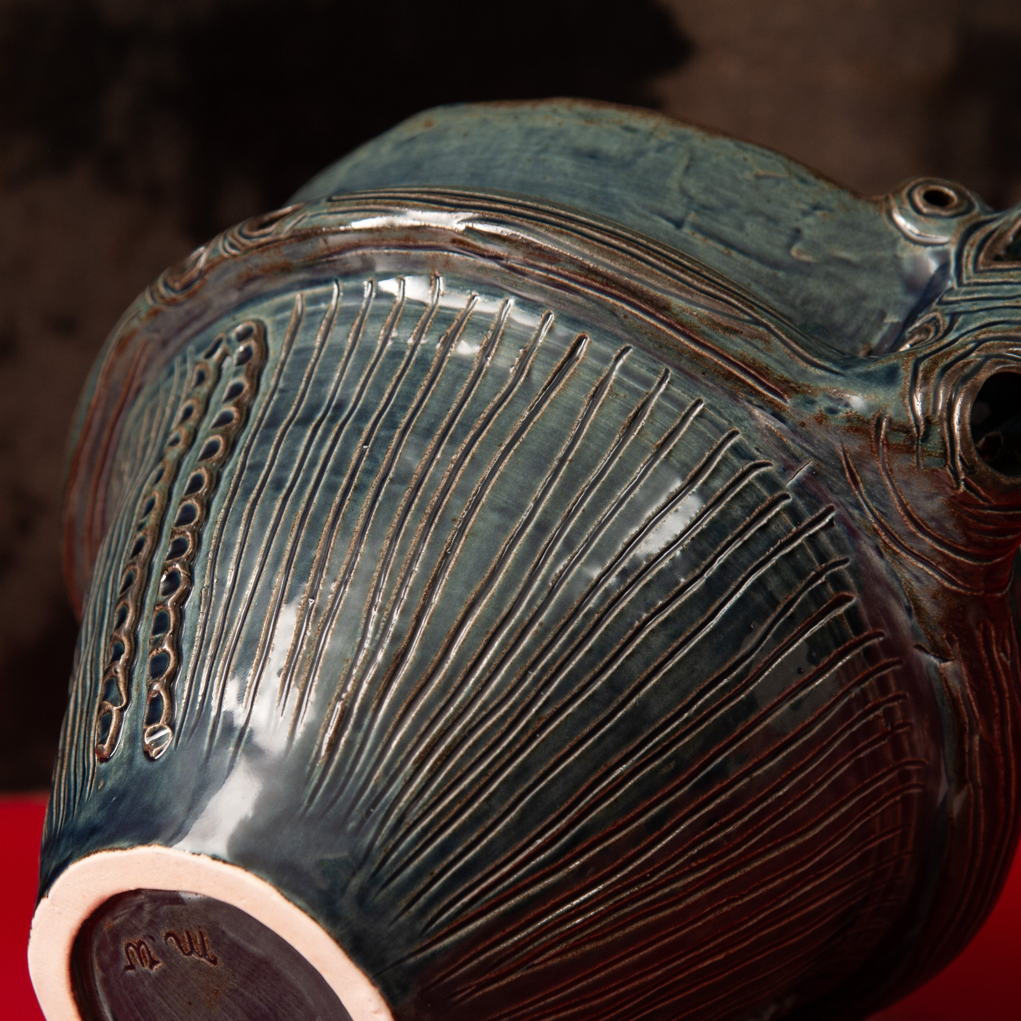 Suien Blue Jomon Cachepot