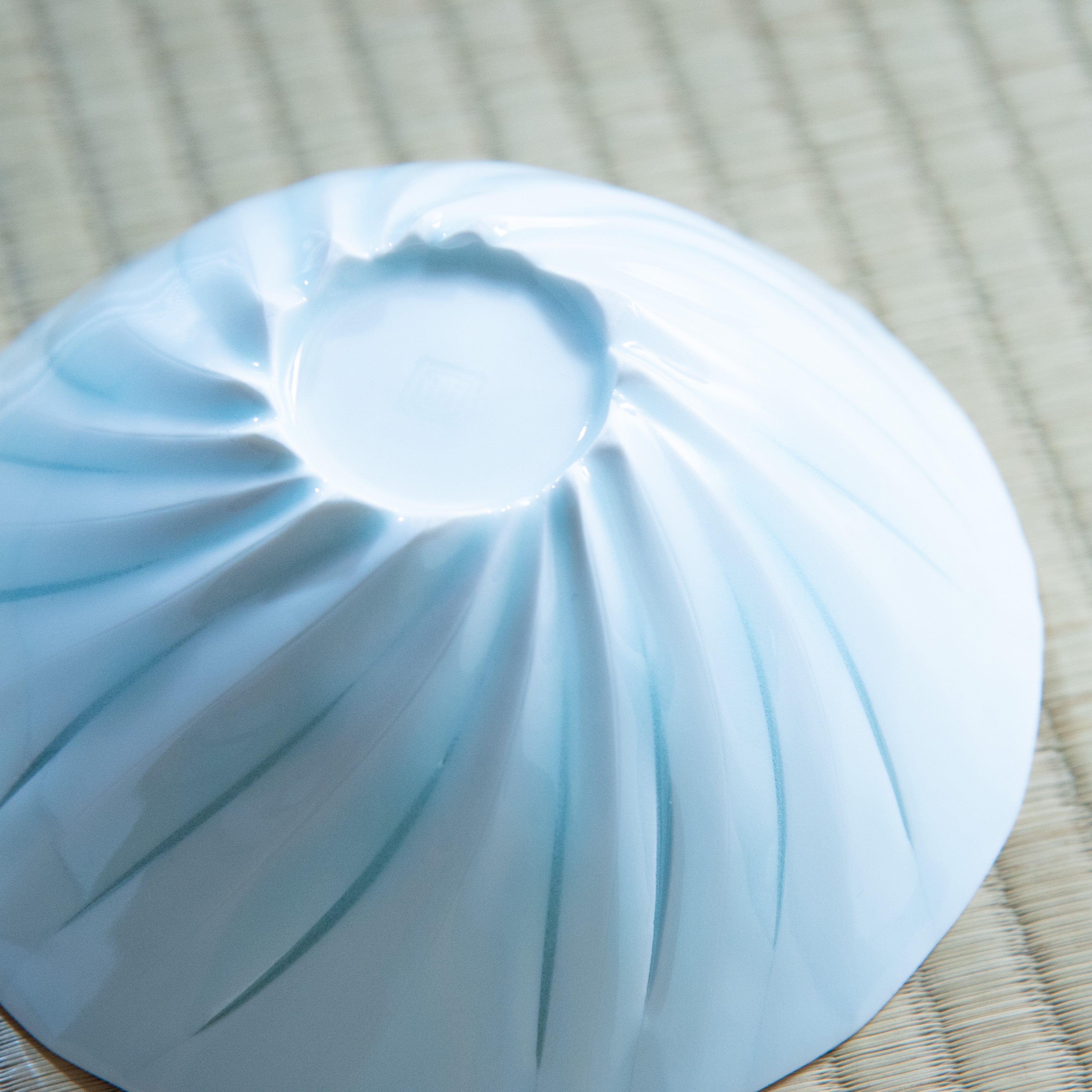 Clad in Light Faceted Matcha Bowl