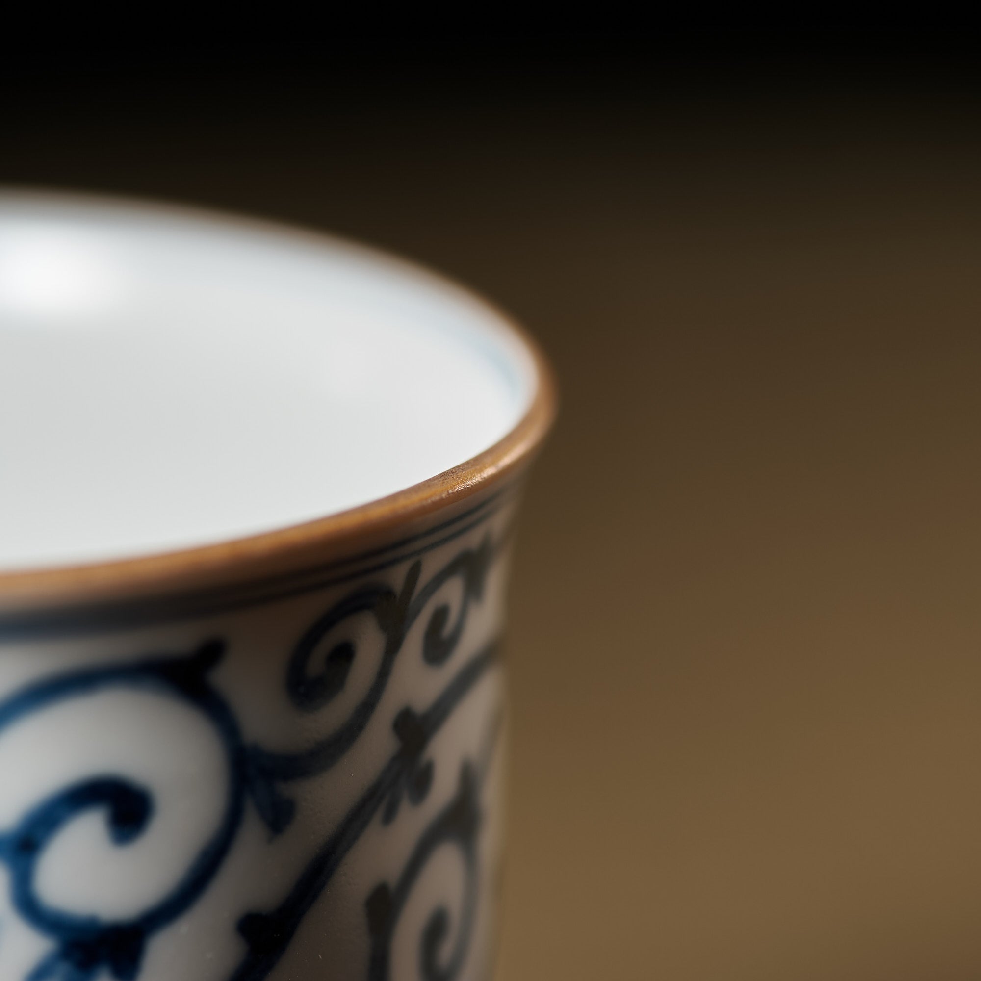 Blue Peony and Arabesque Mug
