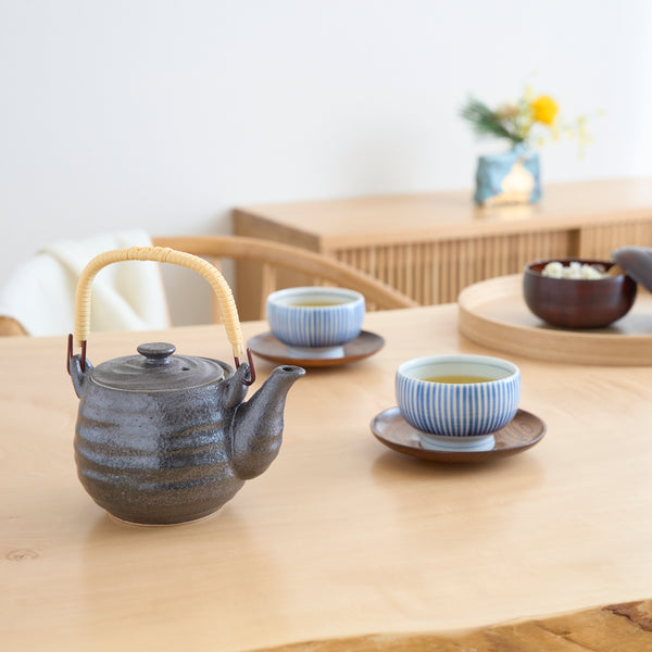 Black Mino Ware Japanese Teapot 20.3oz(600ml)