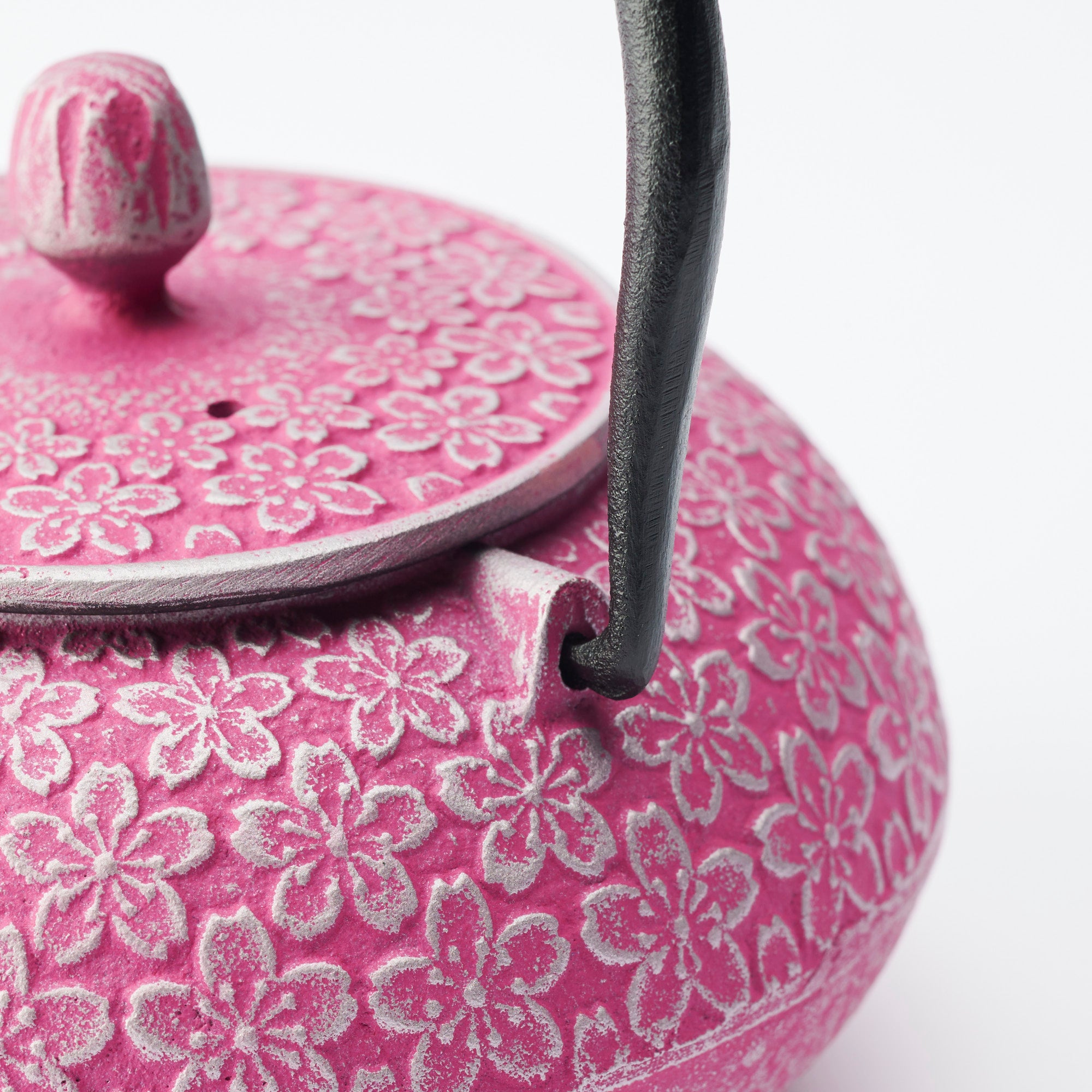 Roji Associates Pink Sakura Nambu Ironware Cast Iron Teapot