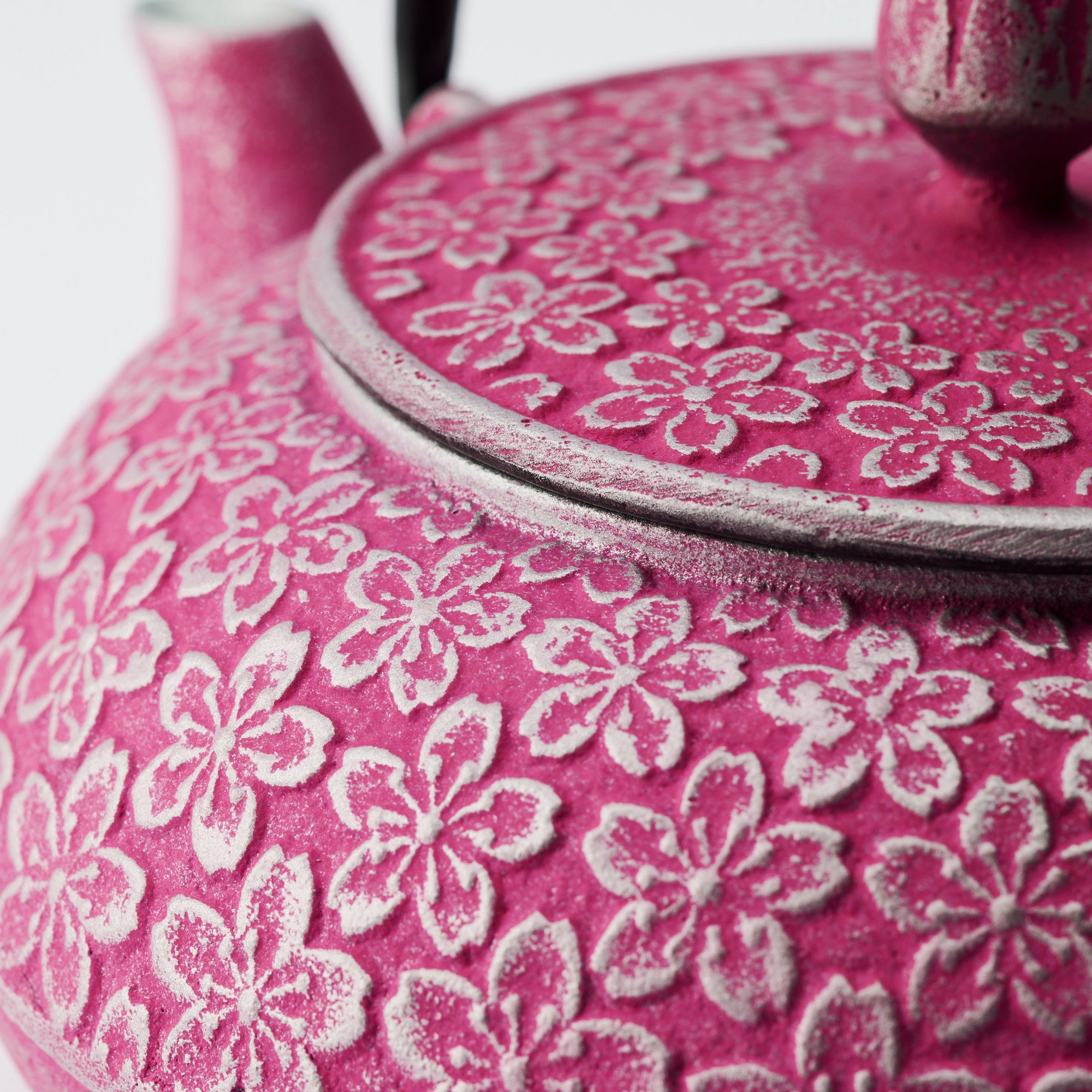 Roji Associates Pink Sakura Nambu Ironware Cast Iron Teapot