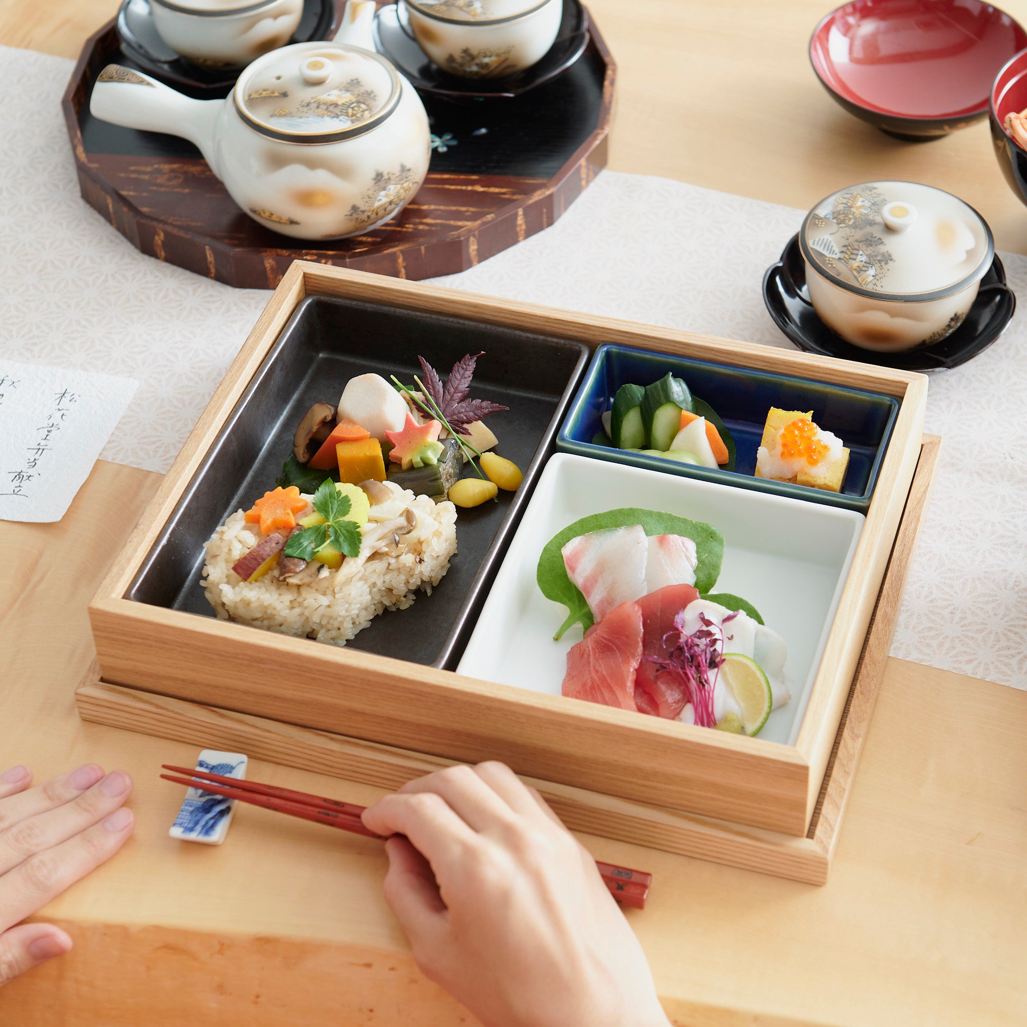 Hibino Modern Shokado Bento Box L