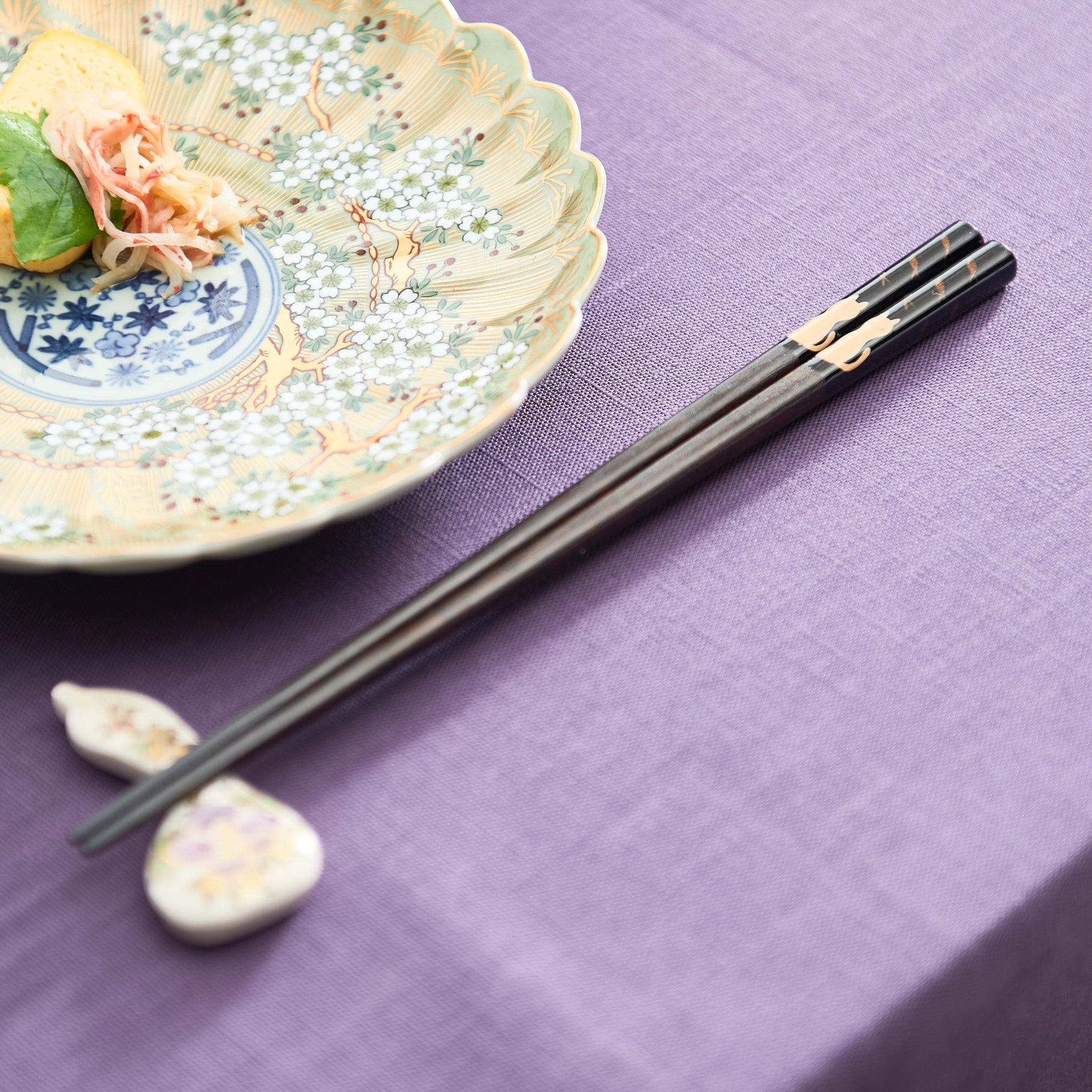 Cat and Fish Set of Two Pairs of Chopsticks