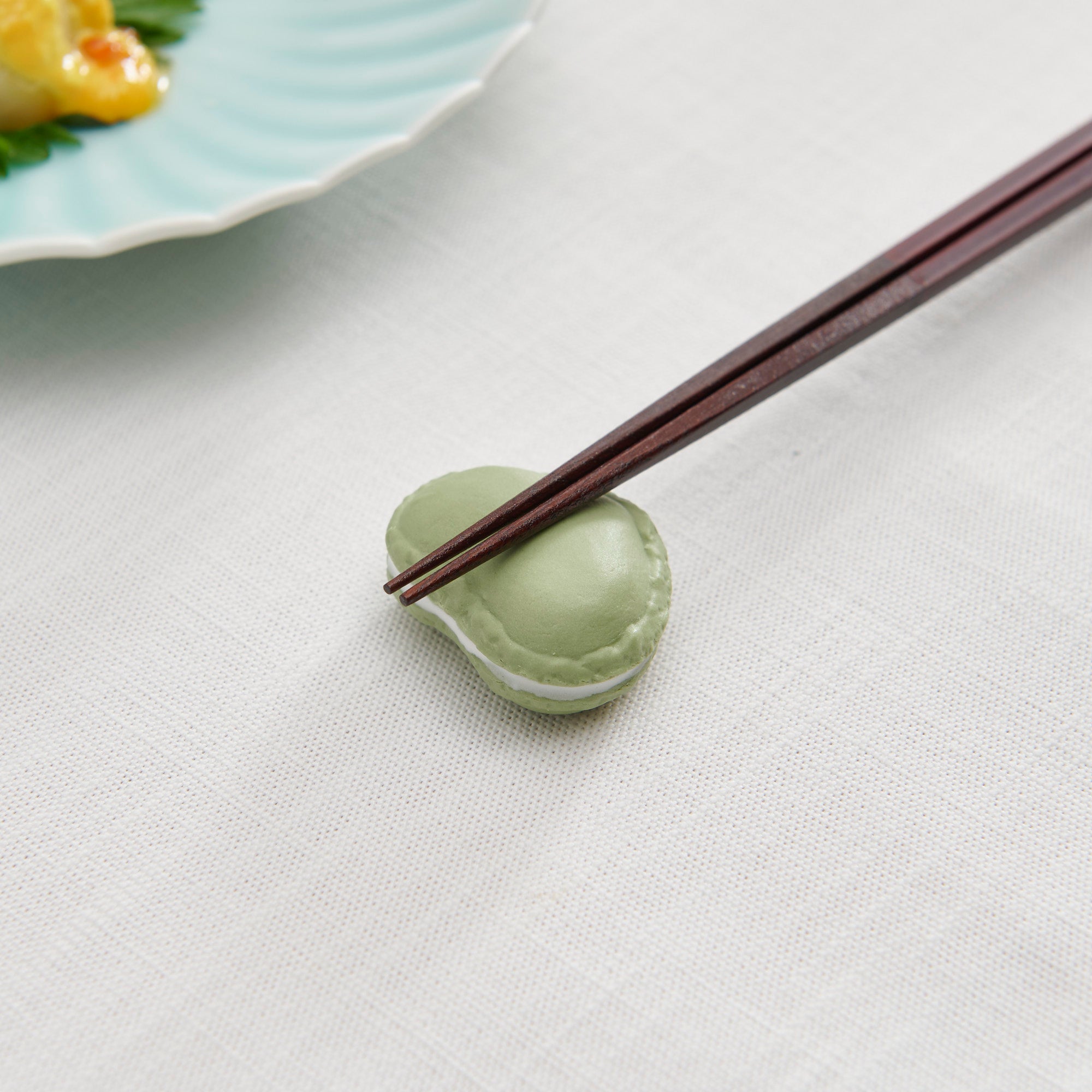 Heart-Shaped Macaron Chopstick Rest