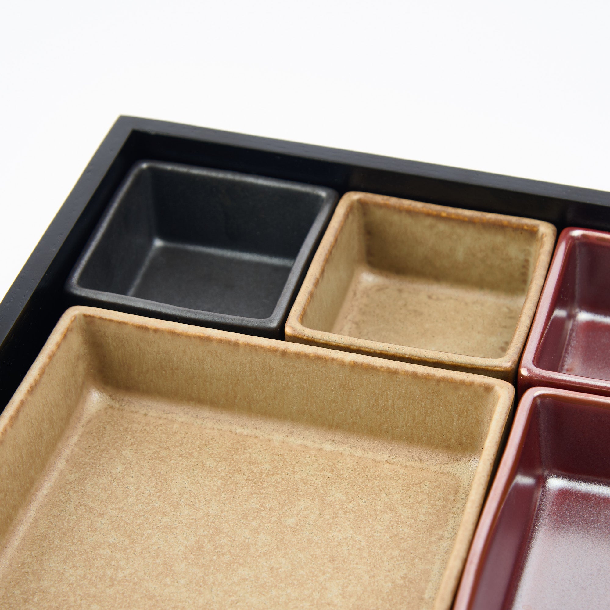 Matte Black Modern Shokado Bento Box LL