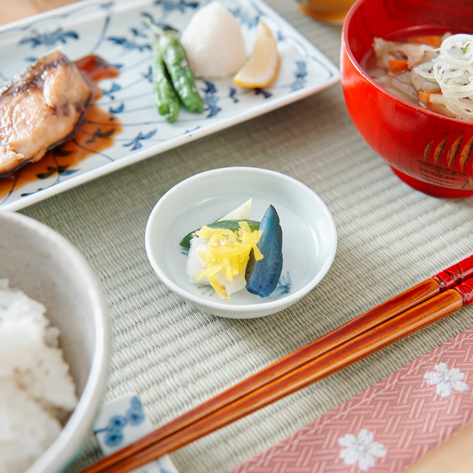 Ri Sanpei Bamboo Arita Sauce Plate