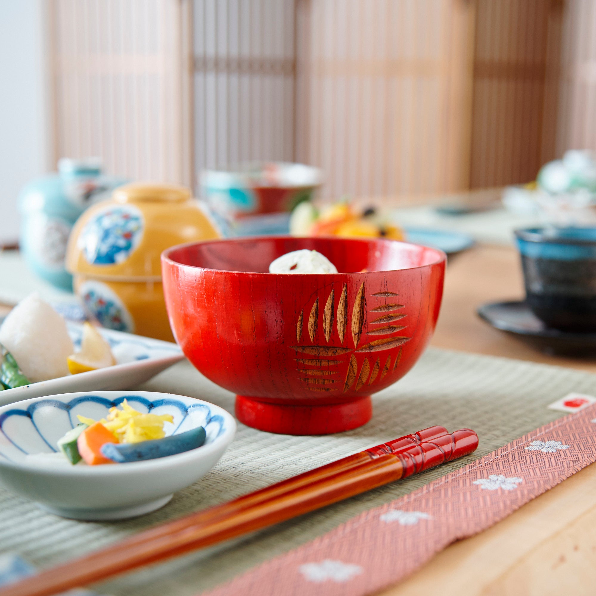 Windmill Yamanaka Lacquerware Miso Soup Bowl