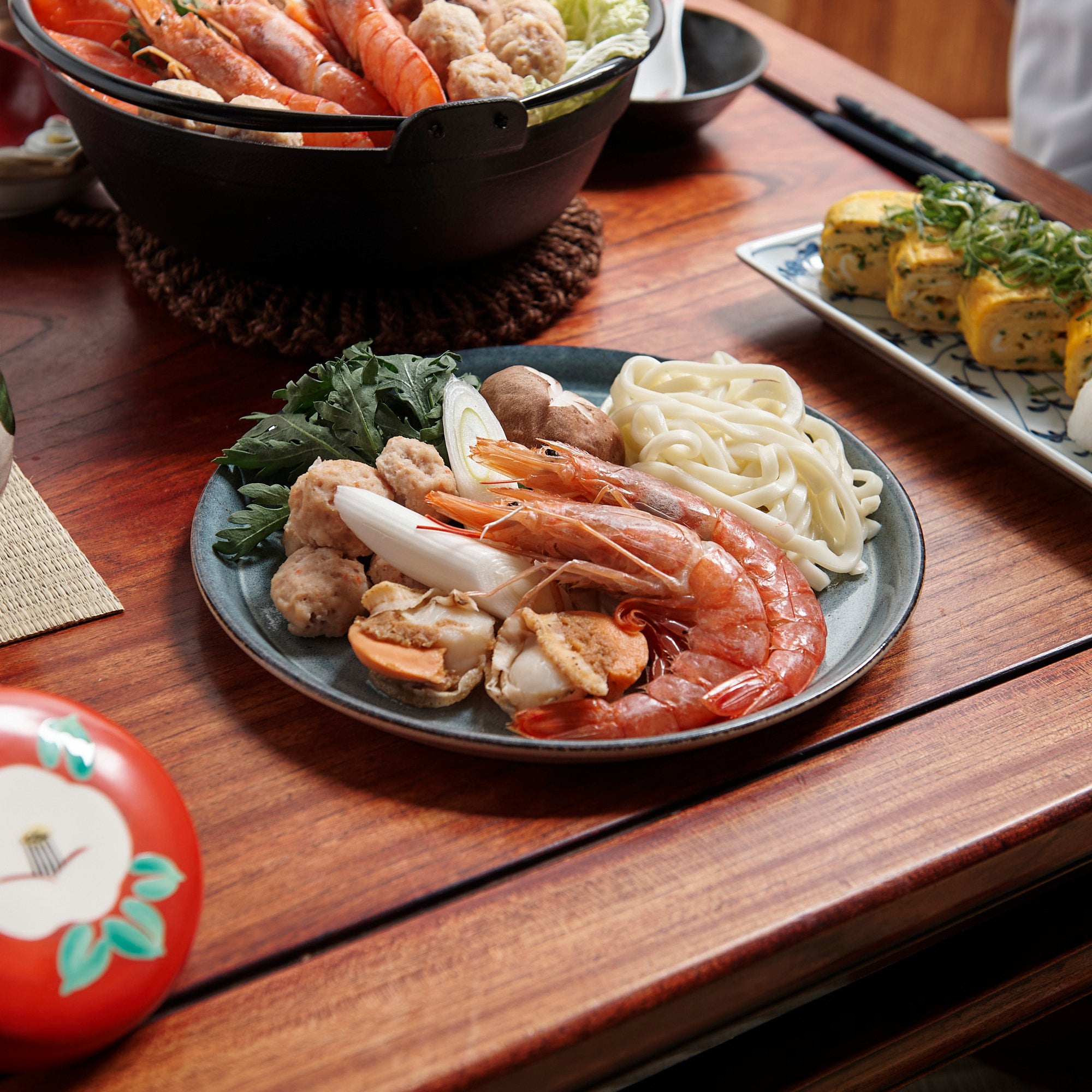 Blue Aohagi Serving Plate