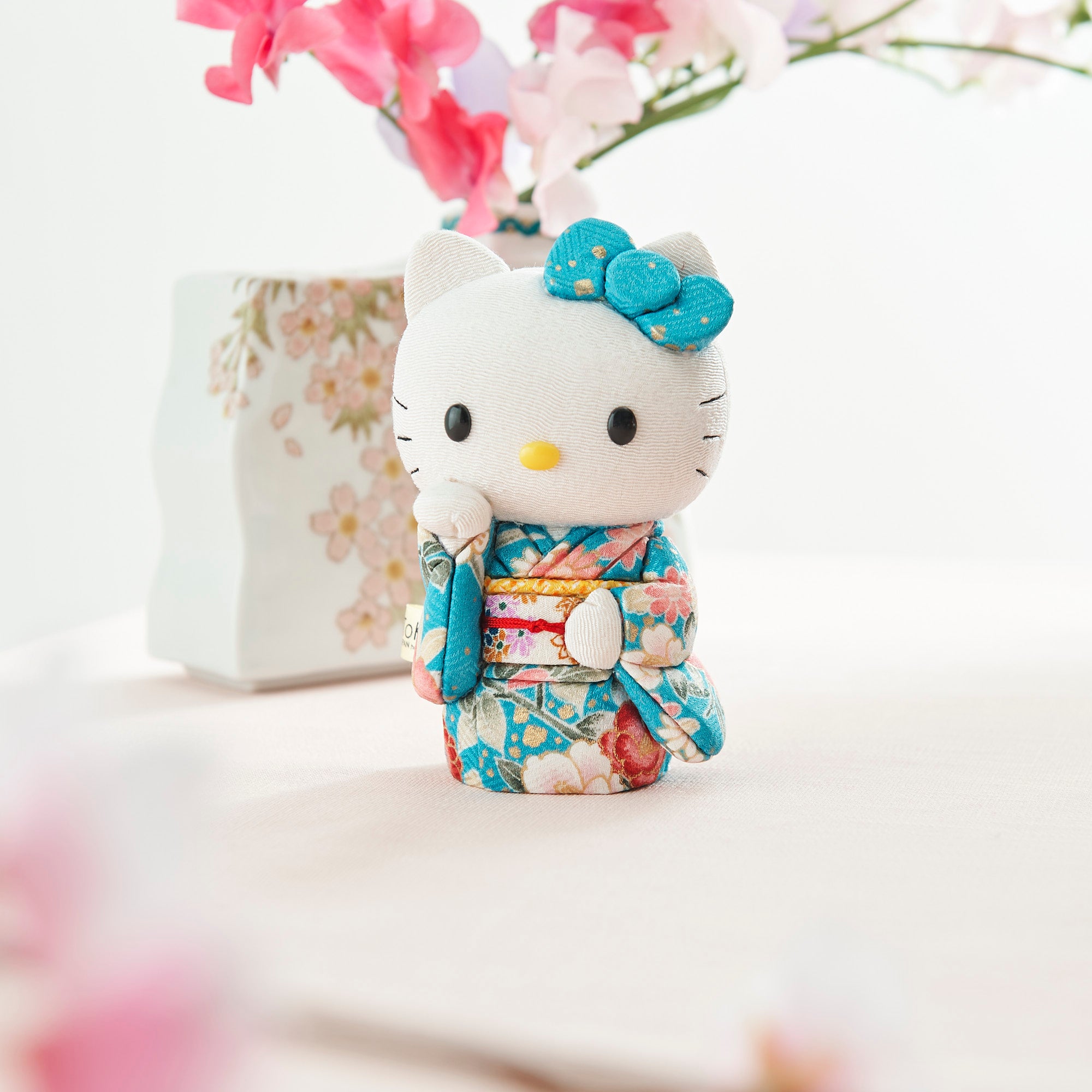 Blue Hello Kitty Lucky Cat