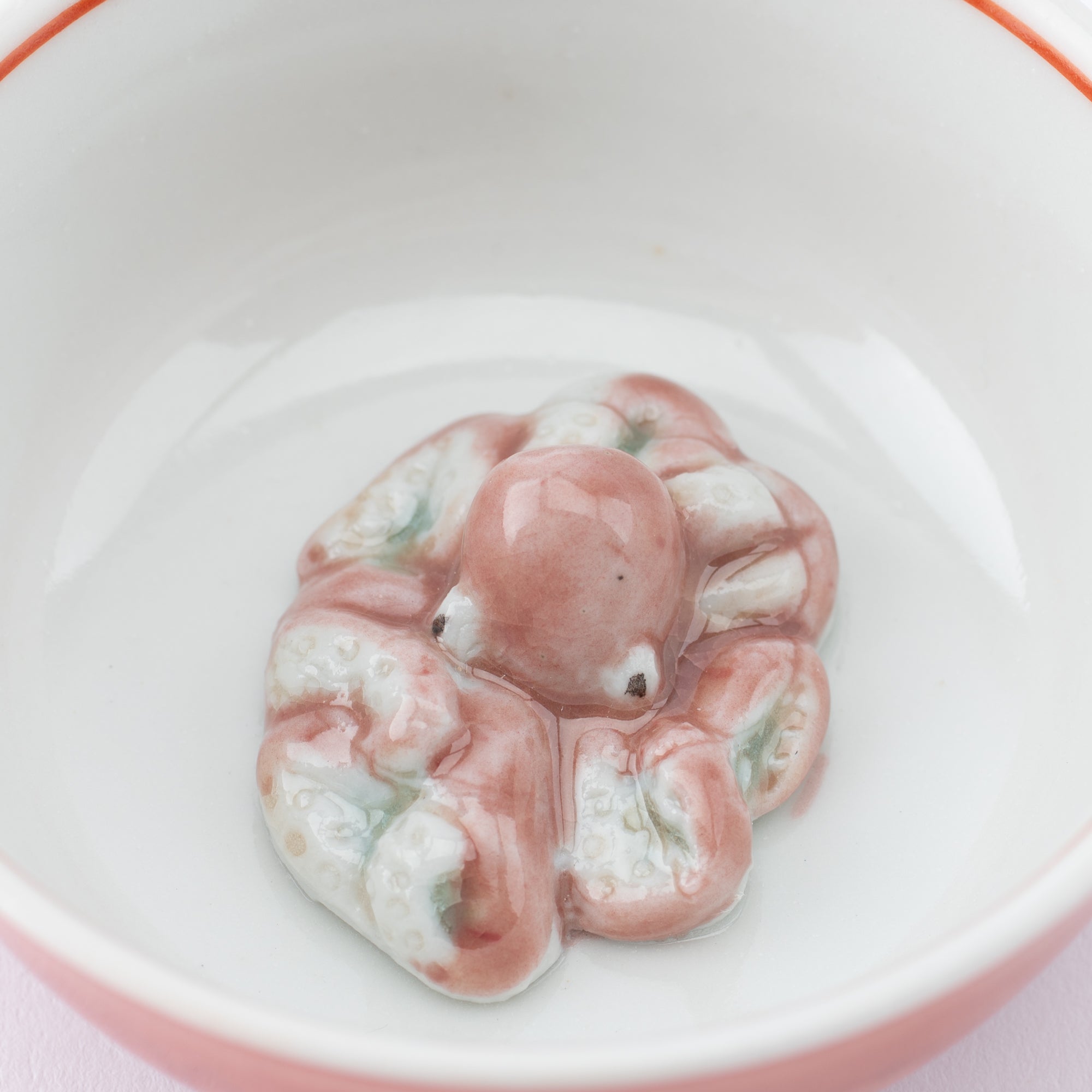 Swimming Sea Creature Sakazuki Flat Sake Cup