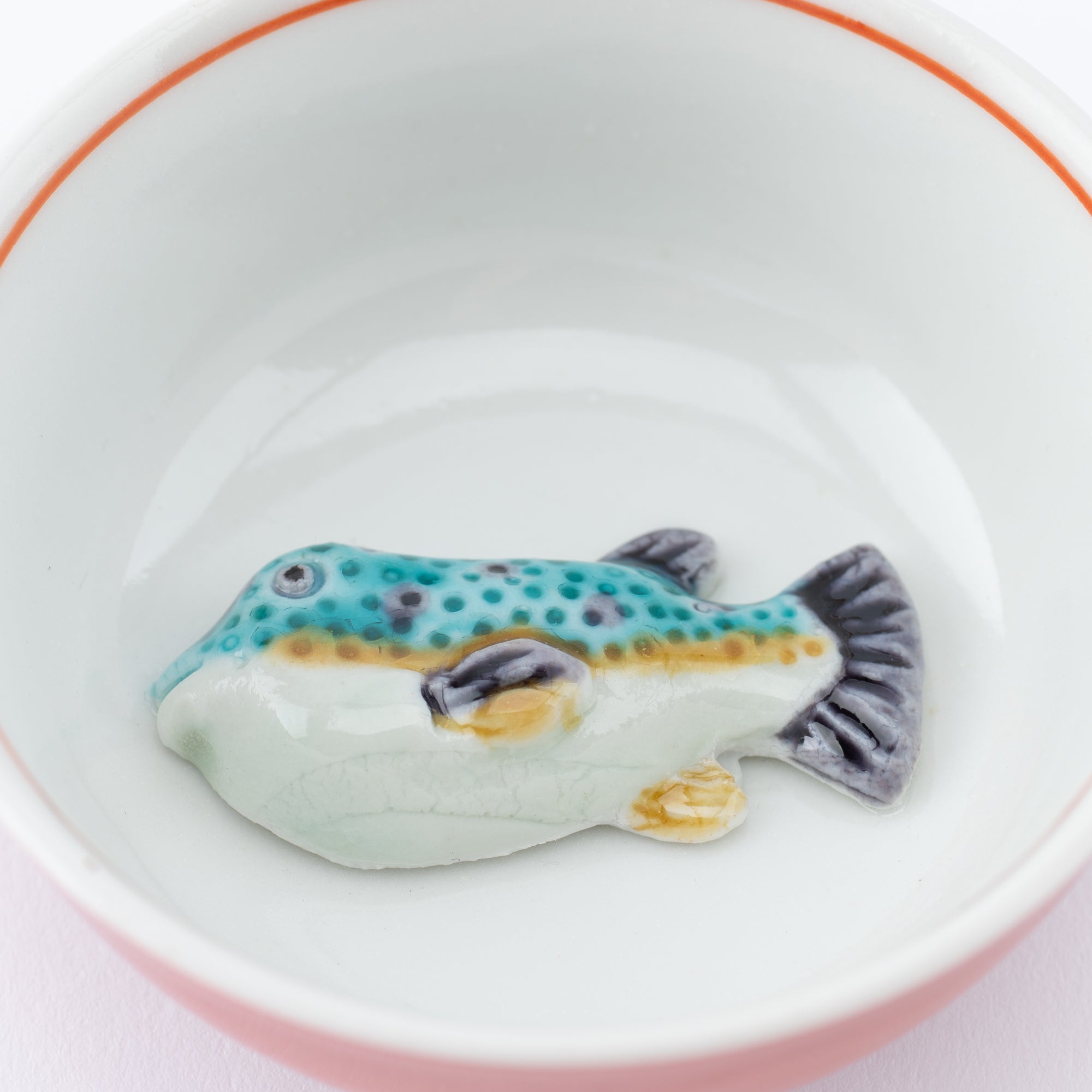 Swimming Sea Creature Sakazuki Flat Sake Cup