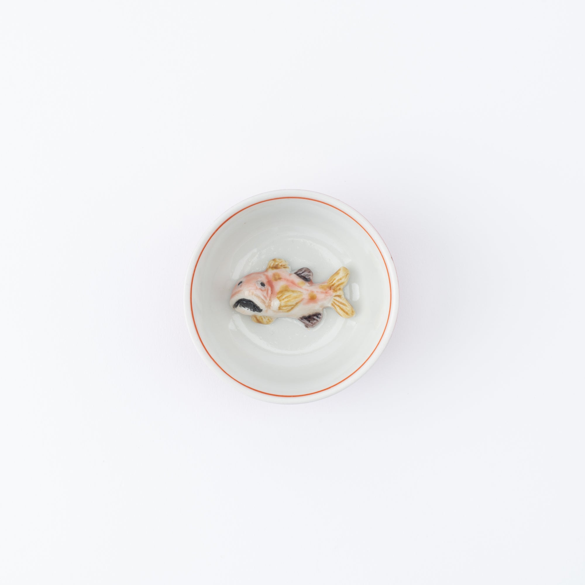 Swimming Sea Creature Sakazuki Flat Sake Cup