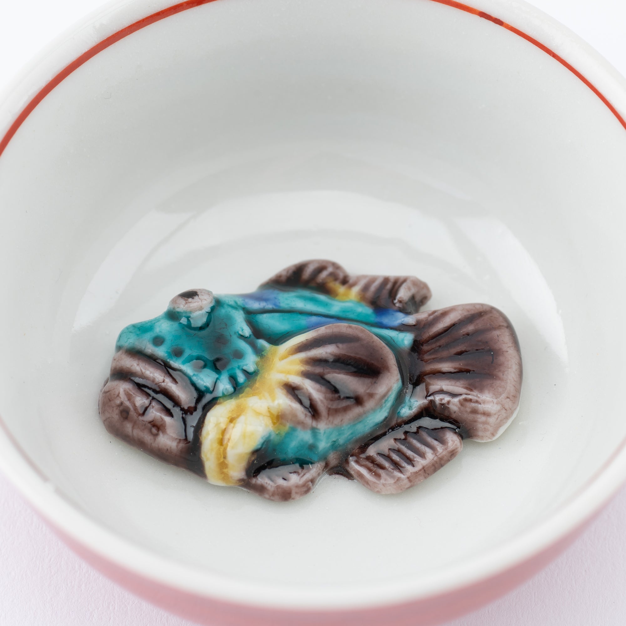 Swimming Sea Creature Sakazuki Flat Sake Cup