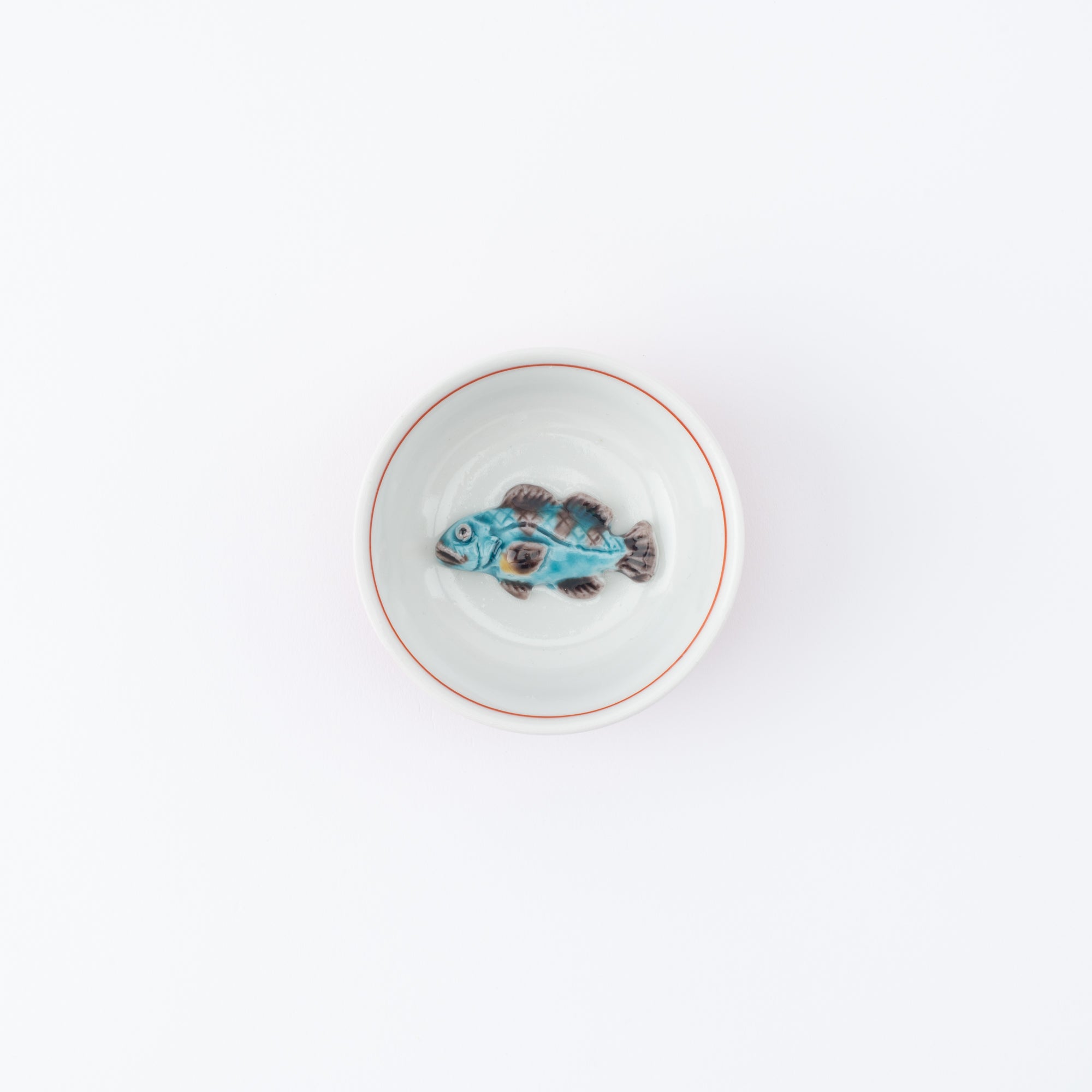 Swimming Sea Creature Sakazuki Flat Sake Cup