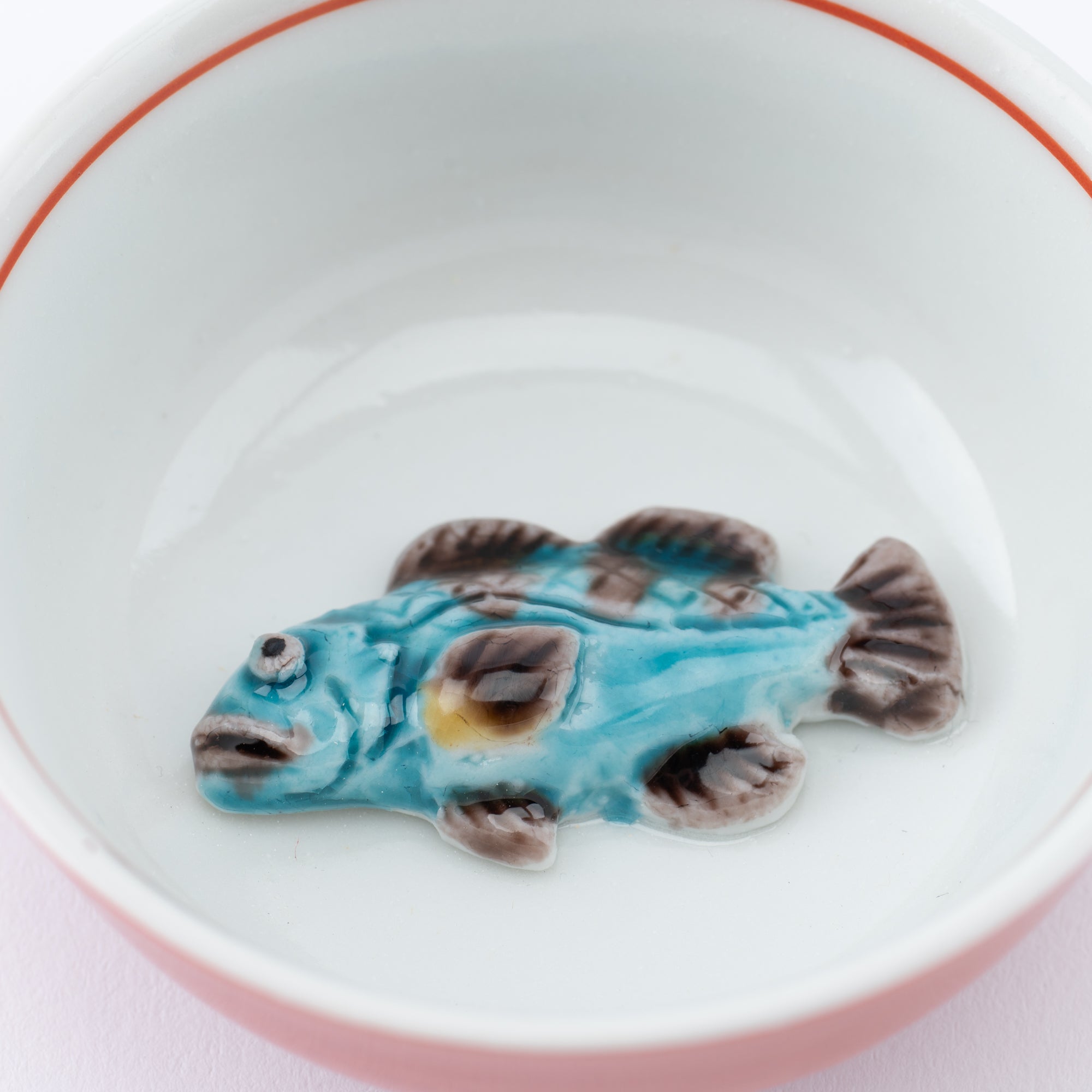 Swimming Sea Creature Sakazuki Flat Sake Cup