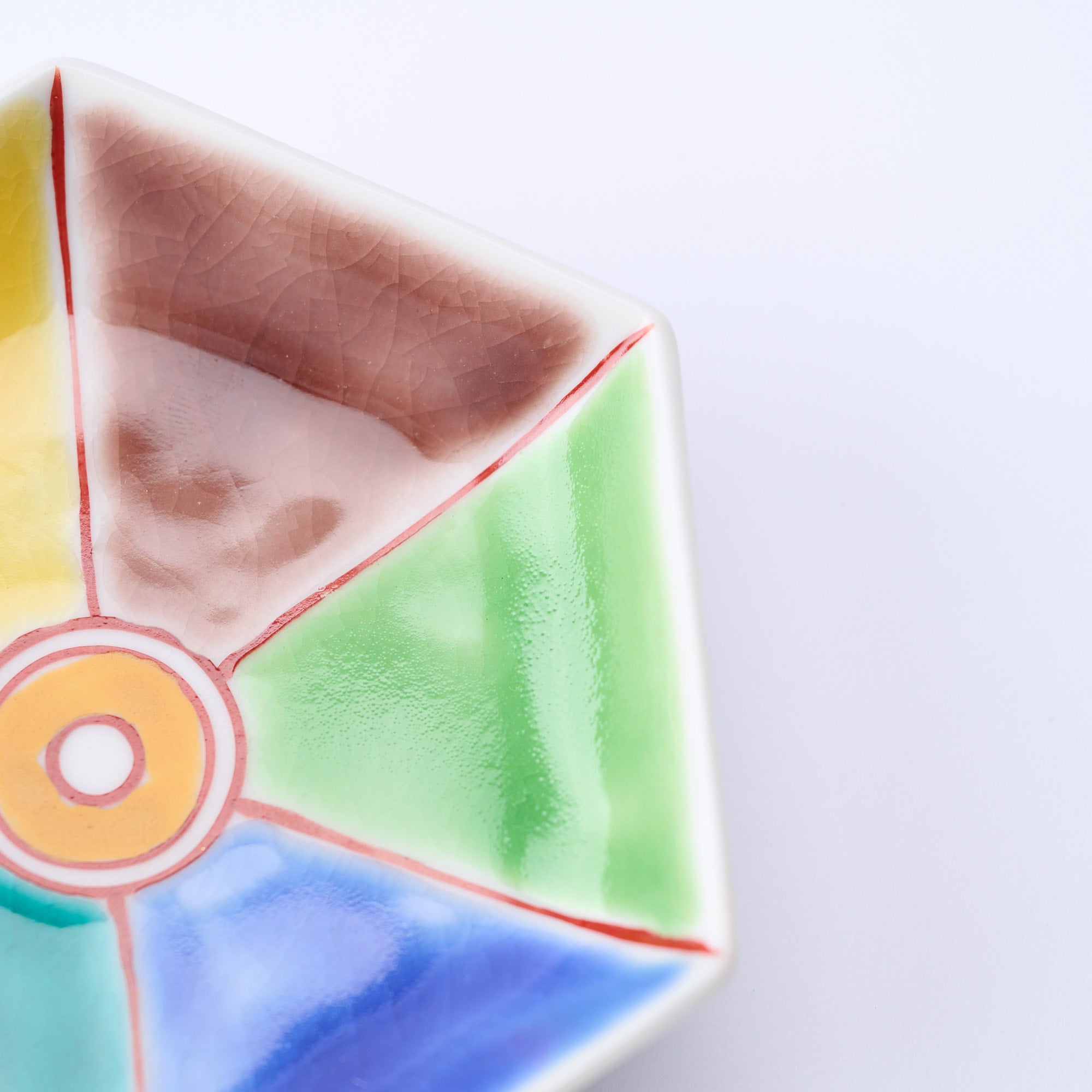 Colorful Hexagonal Sauce Plate