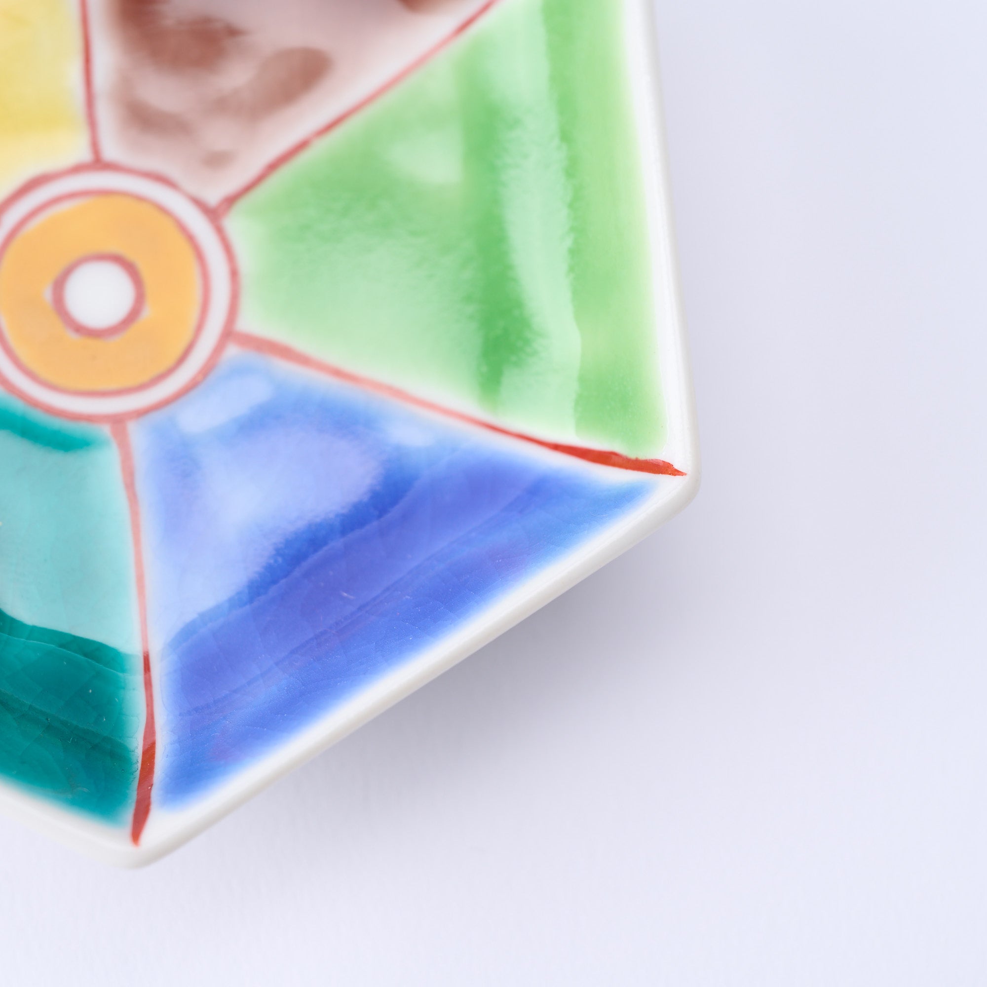 Colorful Hexagonal Sauce Plate