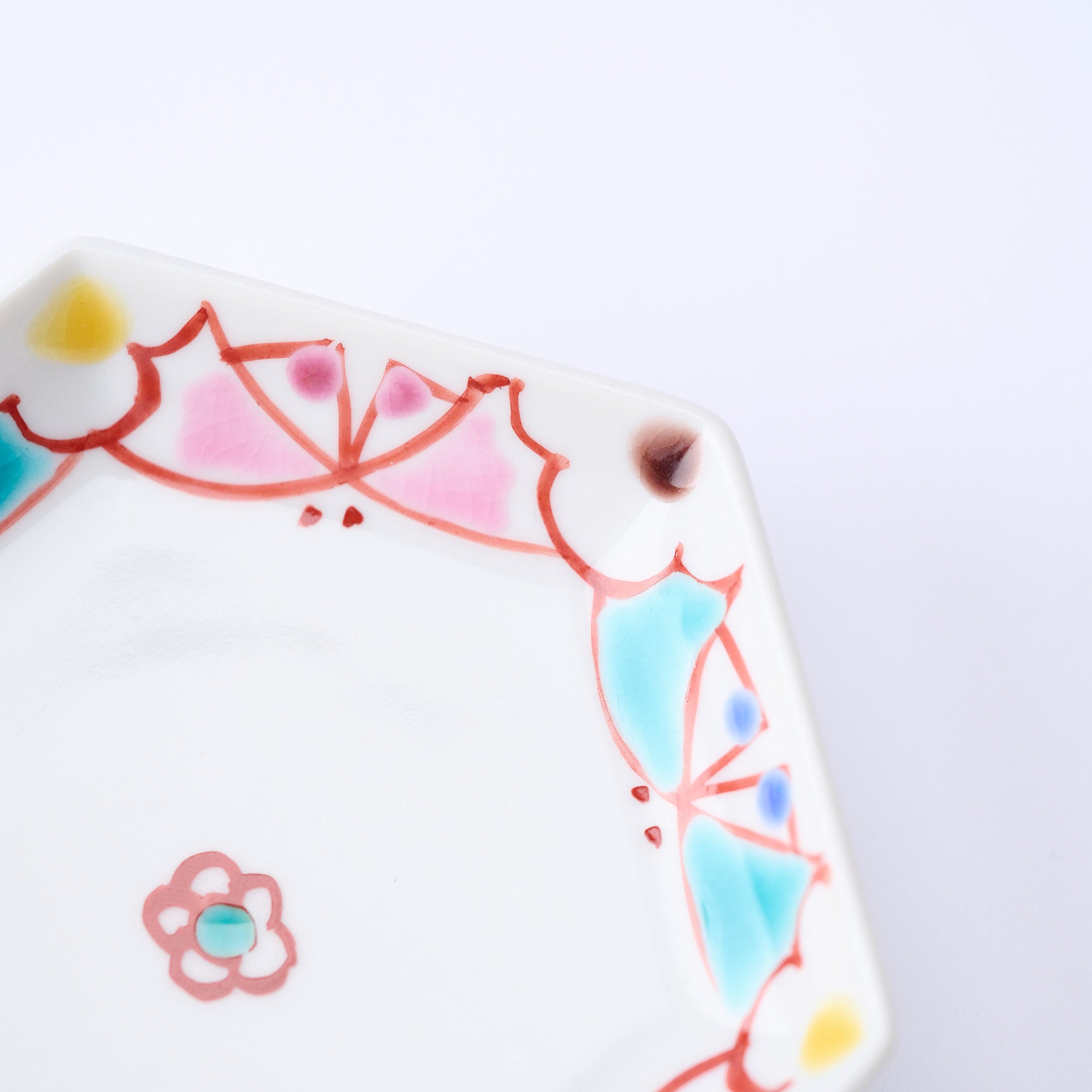 Colorful Hexagonal Sauce Plate