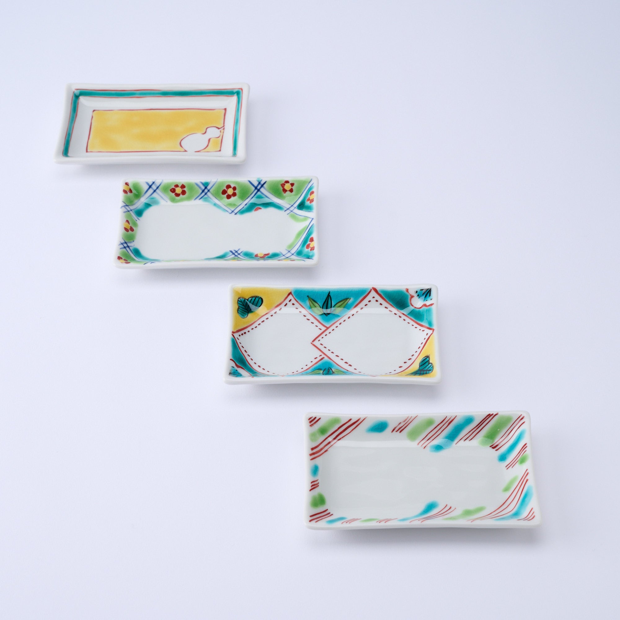 Auspicious Pattern Rectangle Sauce Plate