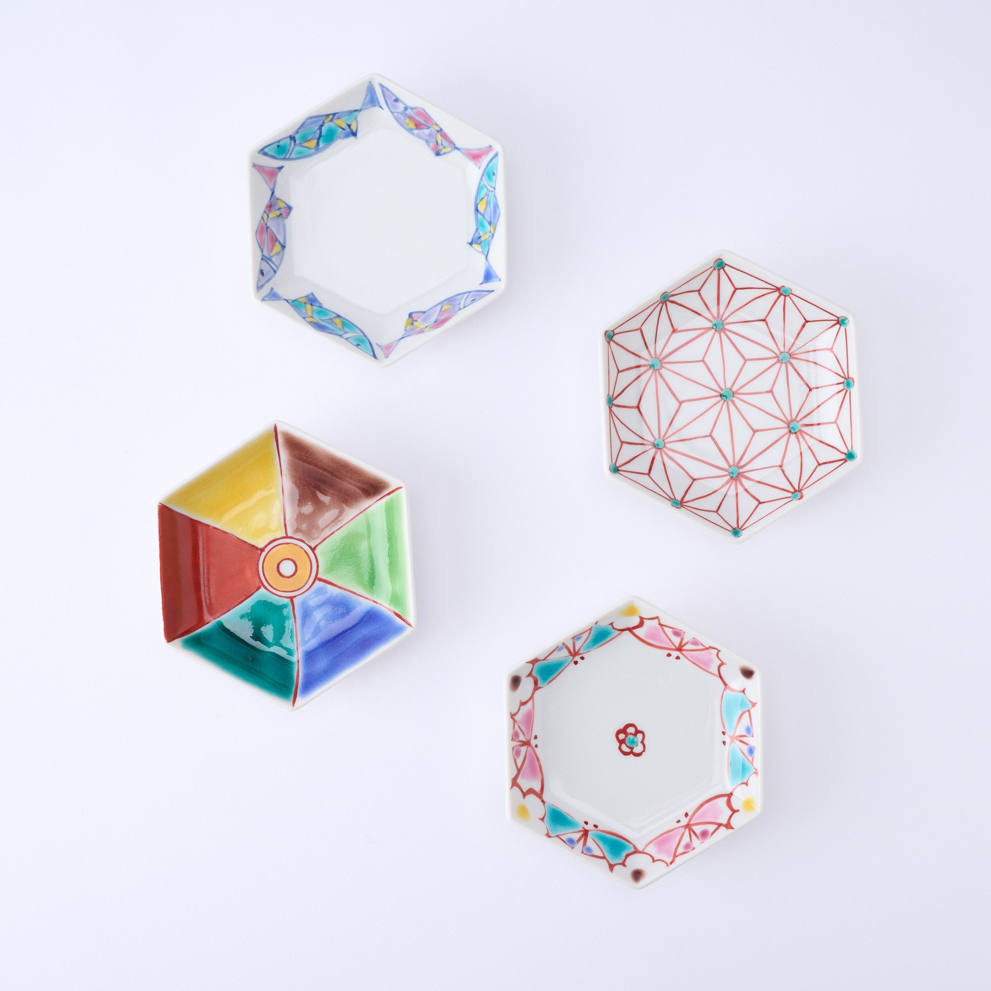 Colorful Hexagonal Sauce Plate