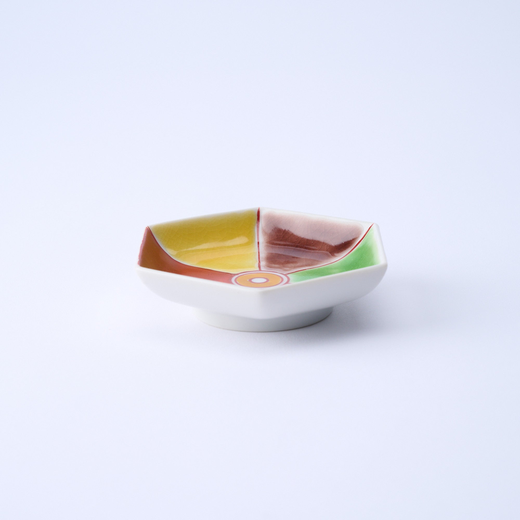 Colorful Hexagonal Sauce Plate