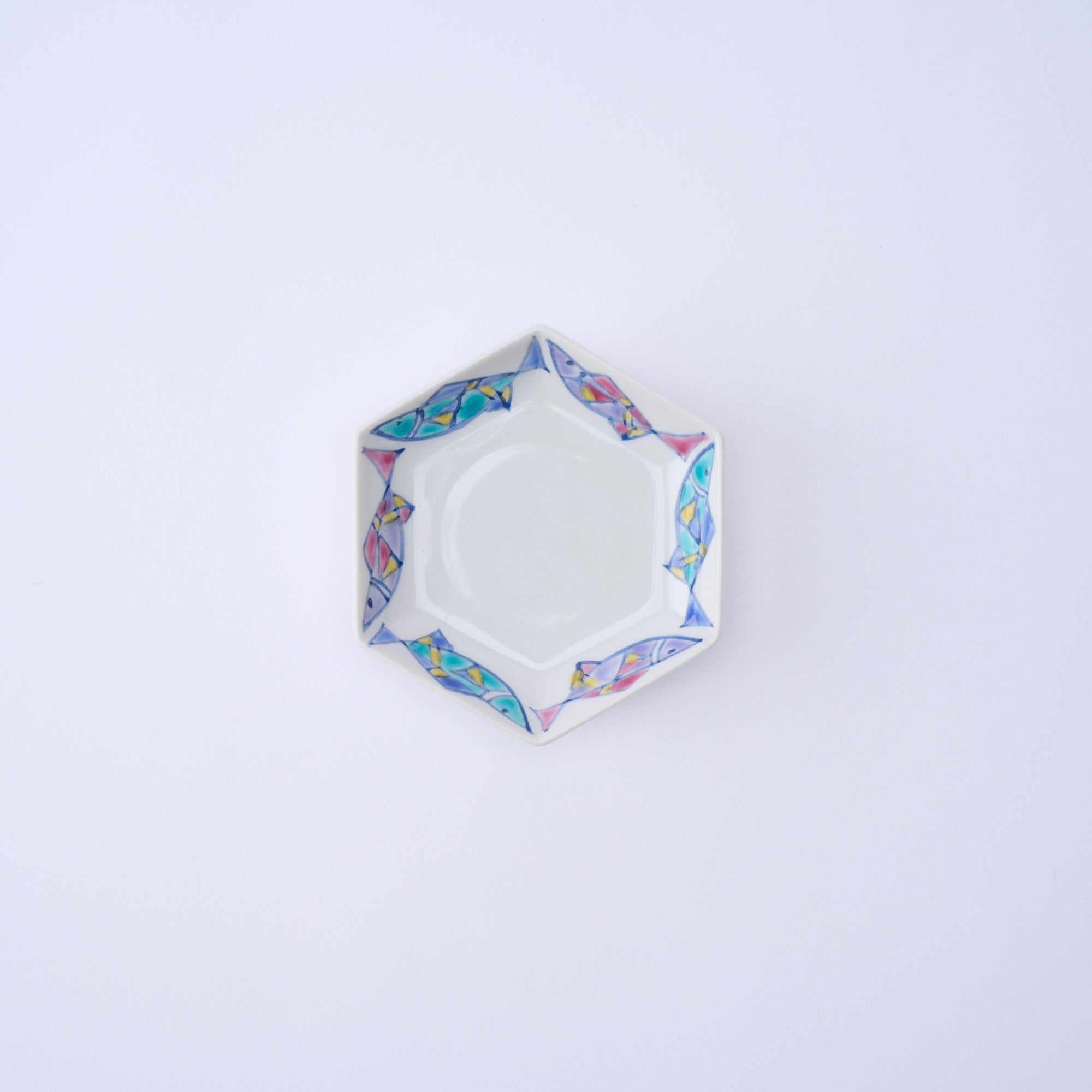 Colorful Hexagonal Sauce Plate