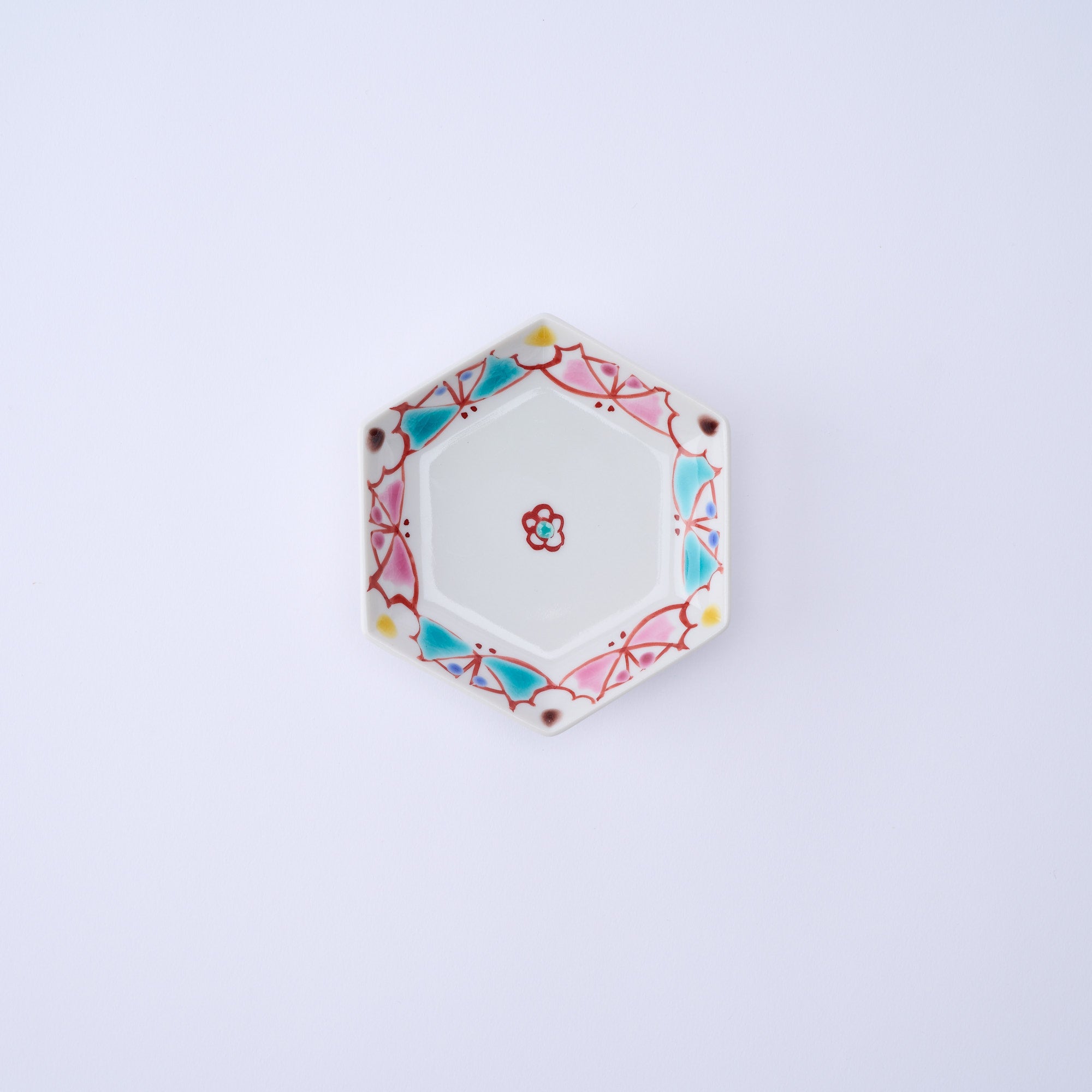 Colorful Hexagonal Sauce Plate