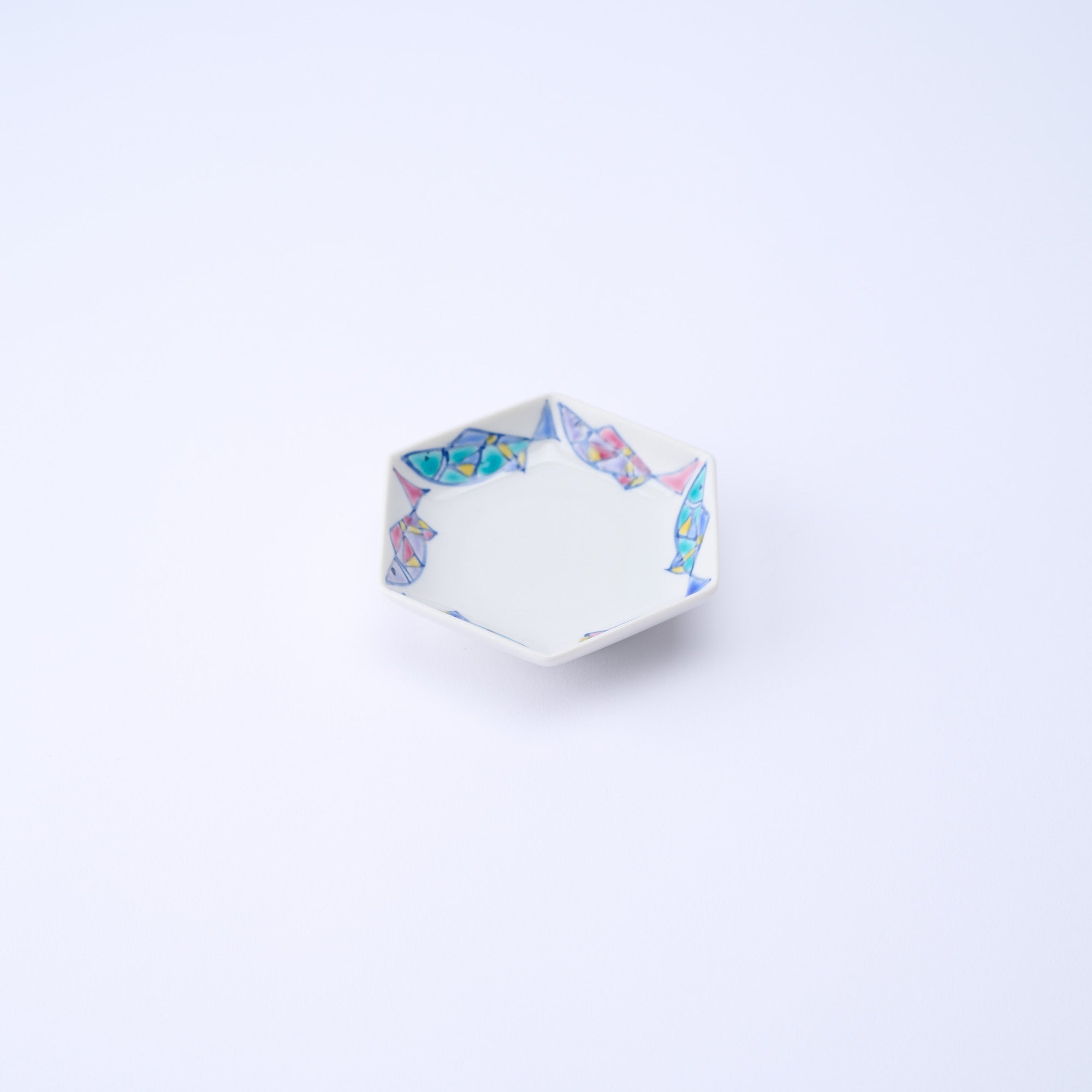 Colorful Hexagonal Sauce Plate