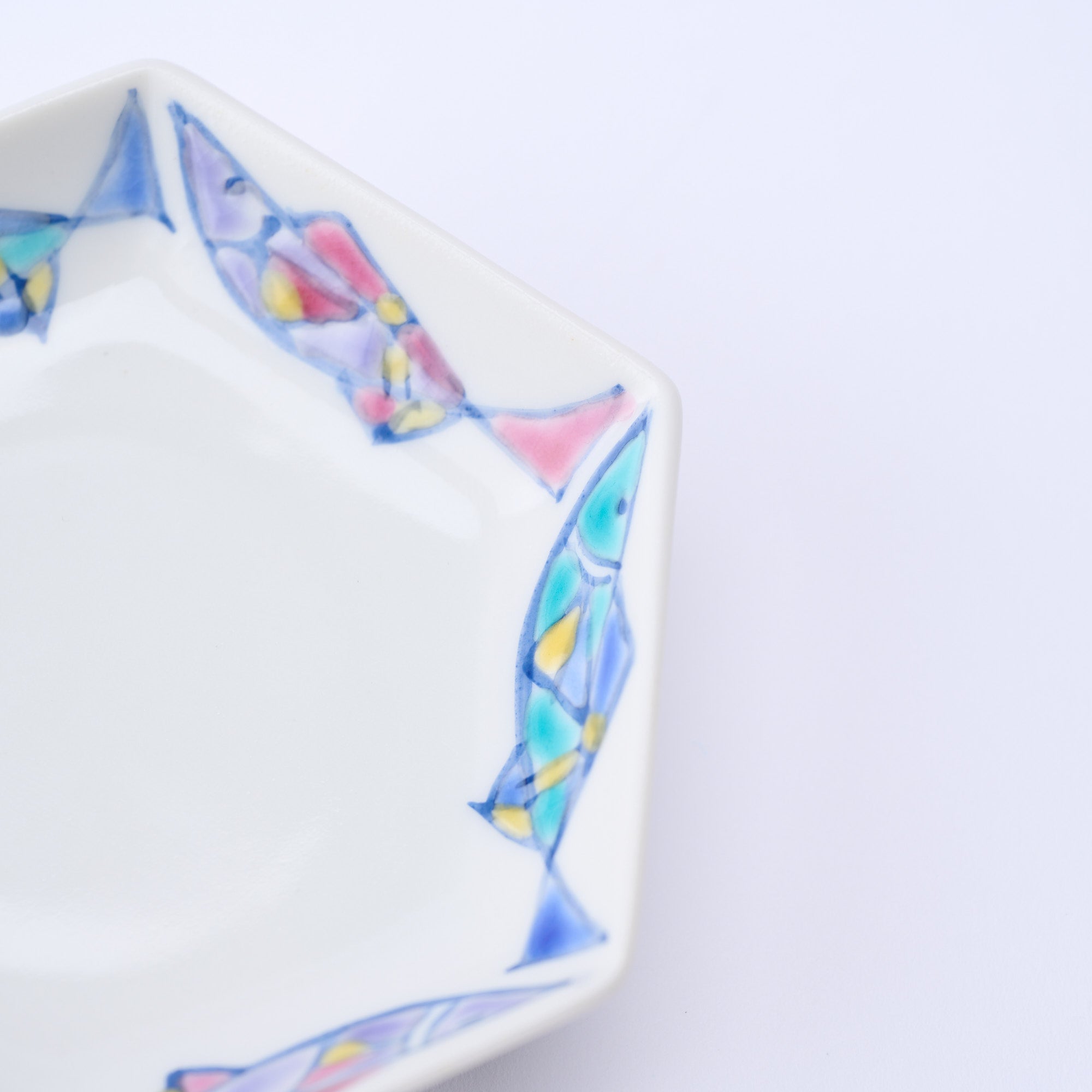 Colorful Hexagonal Sauce Plate