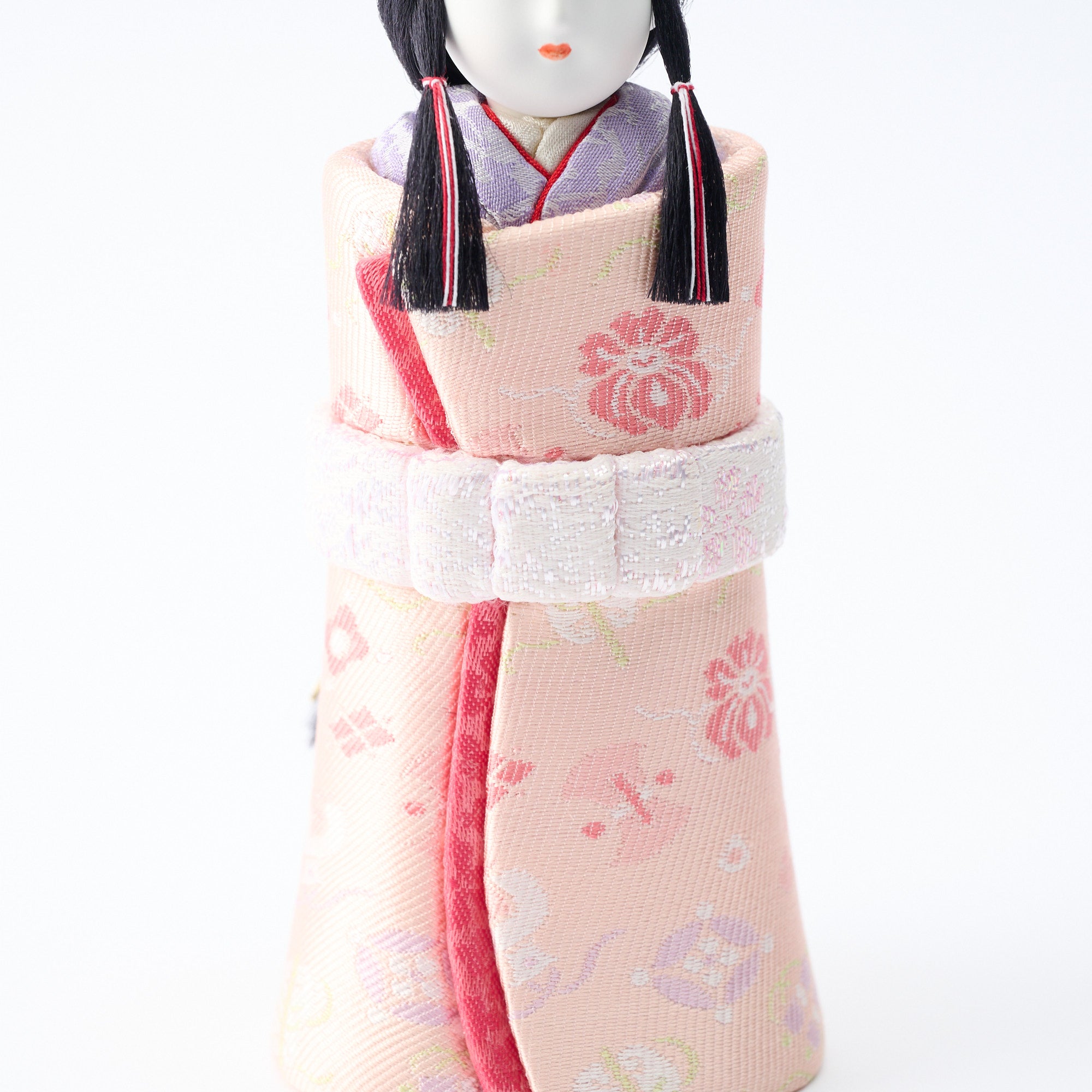 Standing Hina Dolls with Maki-e Plum Blossom Screen