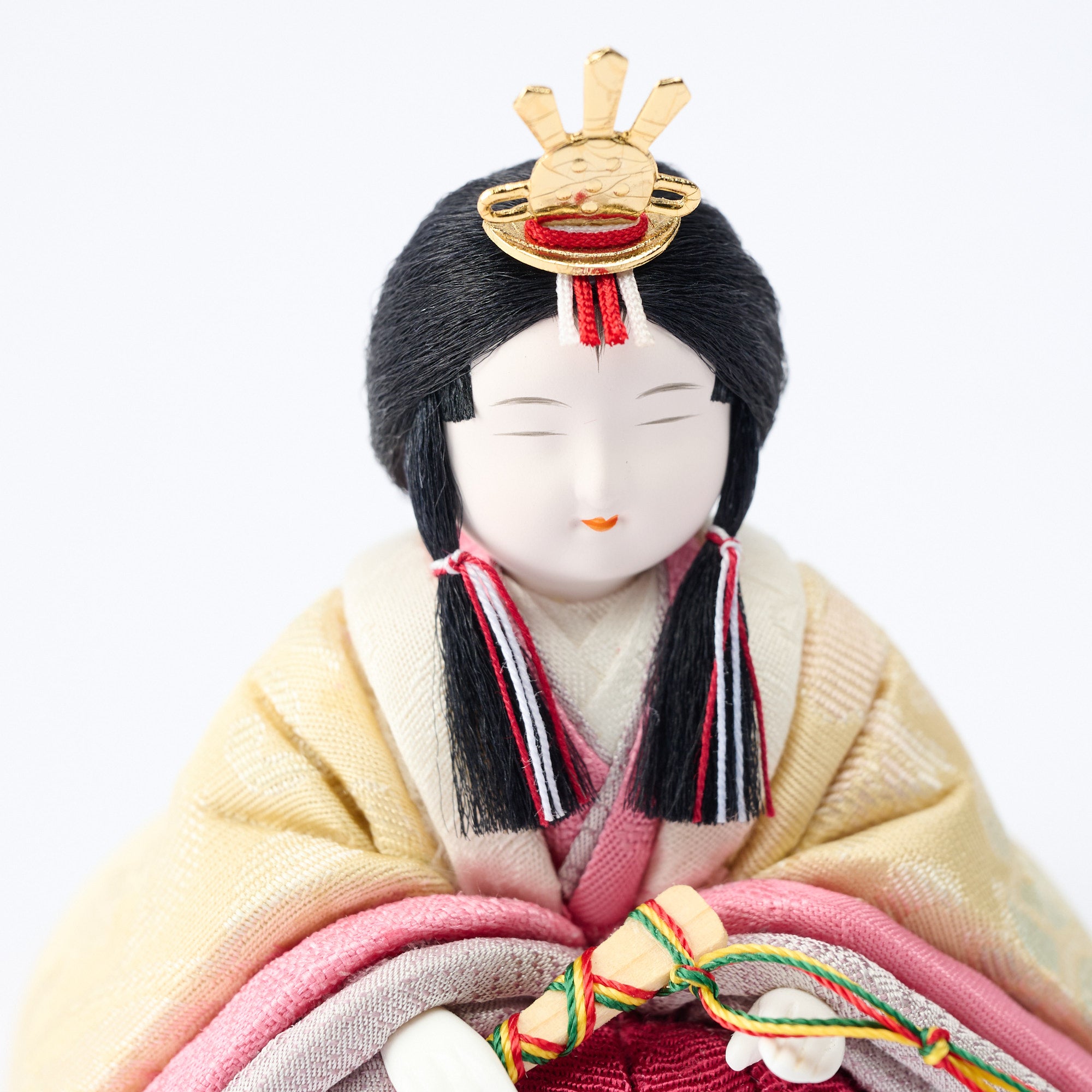 Peony Arabesque Hina Dolls with Golden Folding Screen