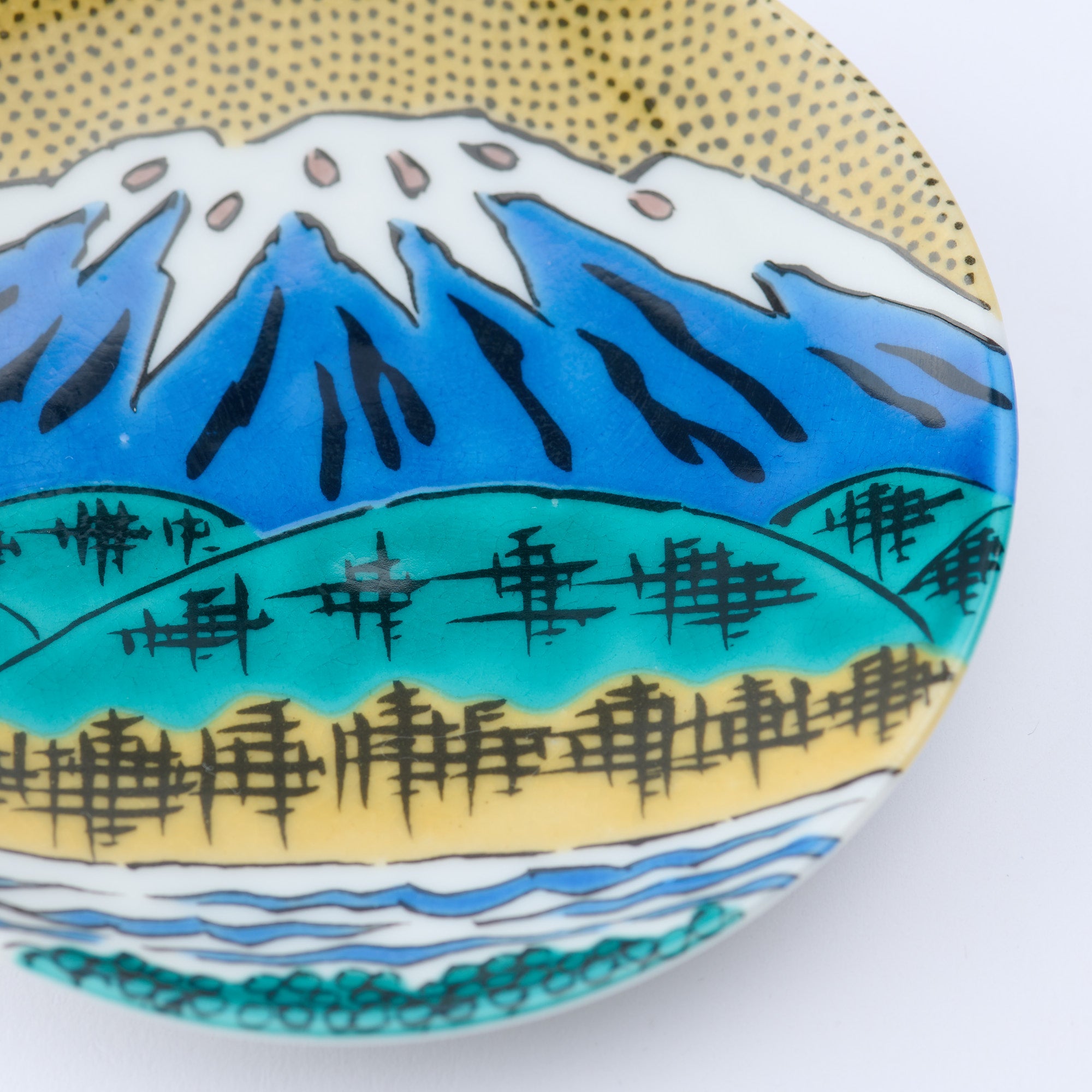 Kutani Art Heritage Designs Sauce Plate Set