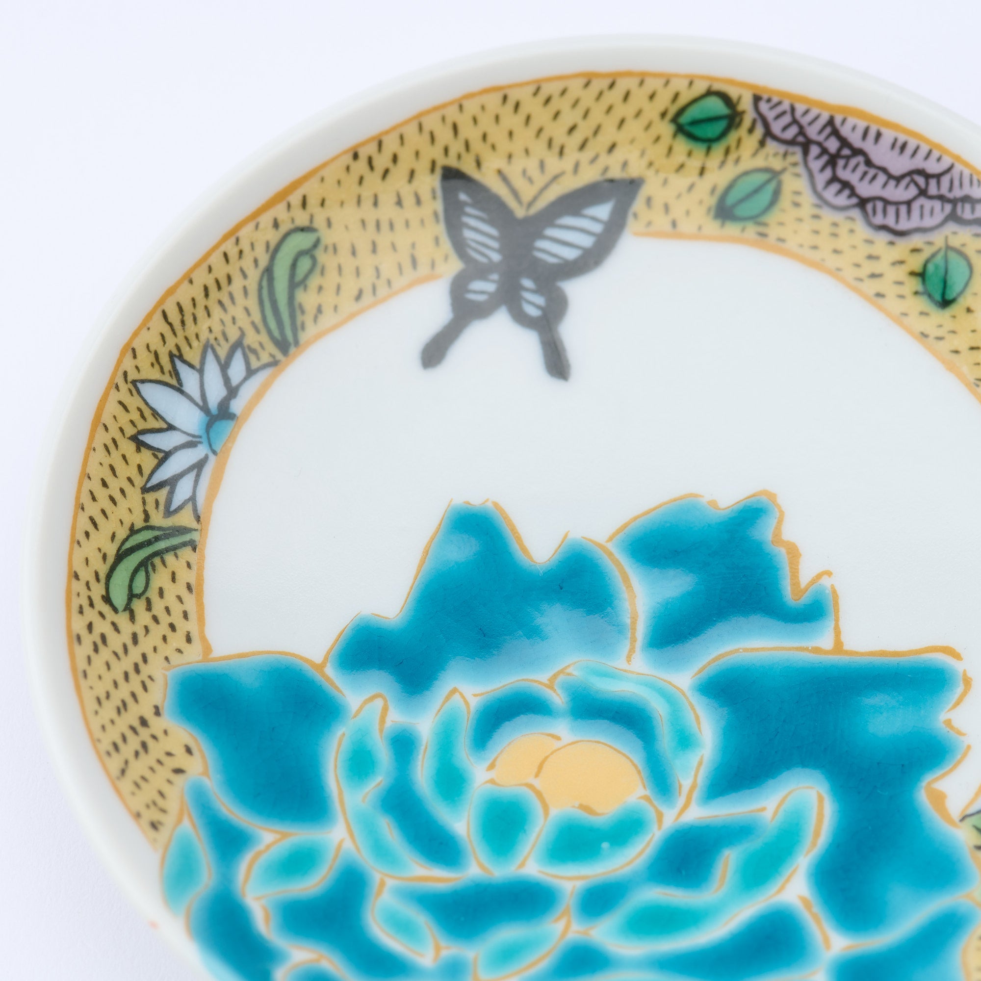 Kutani Art Heritage Designs Sauce Plate Set