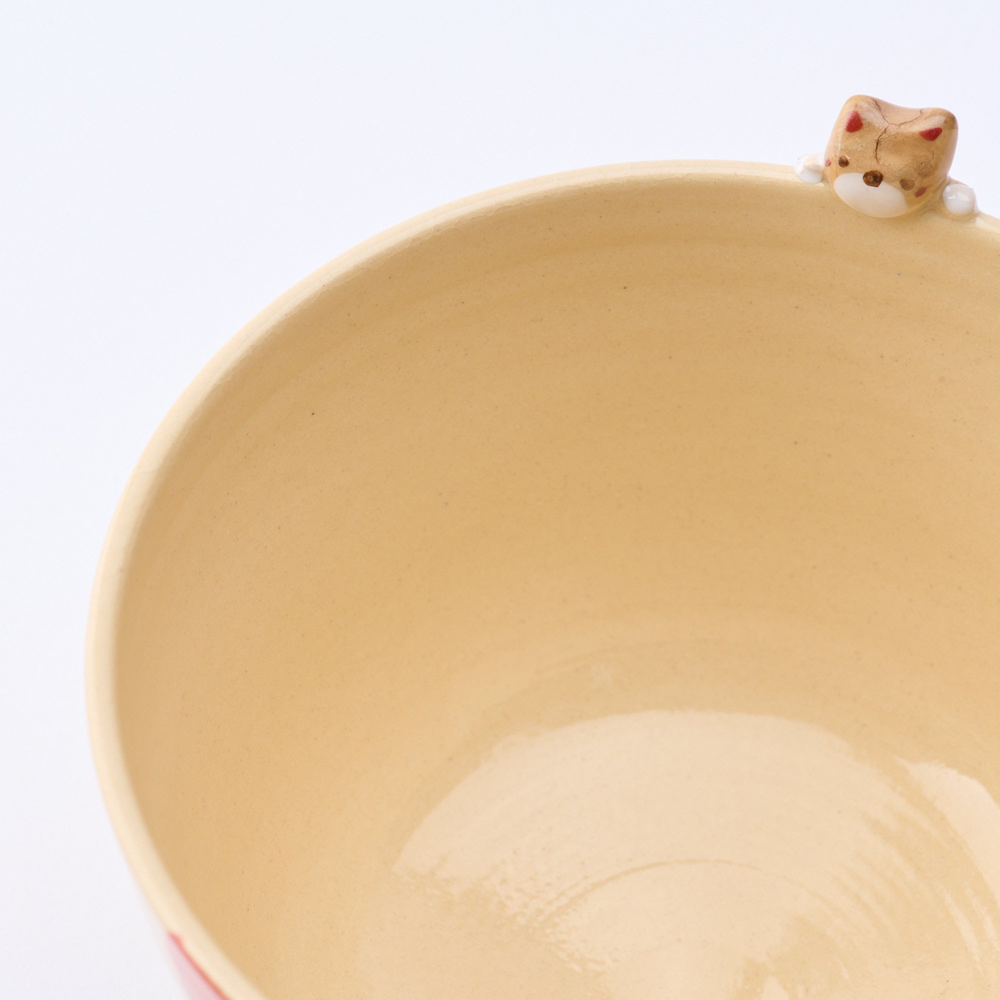 Mt. Fuji and Peeking Shiba Inu Matcha Bowl