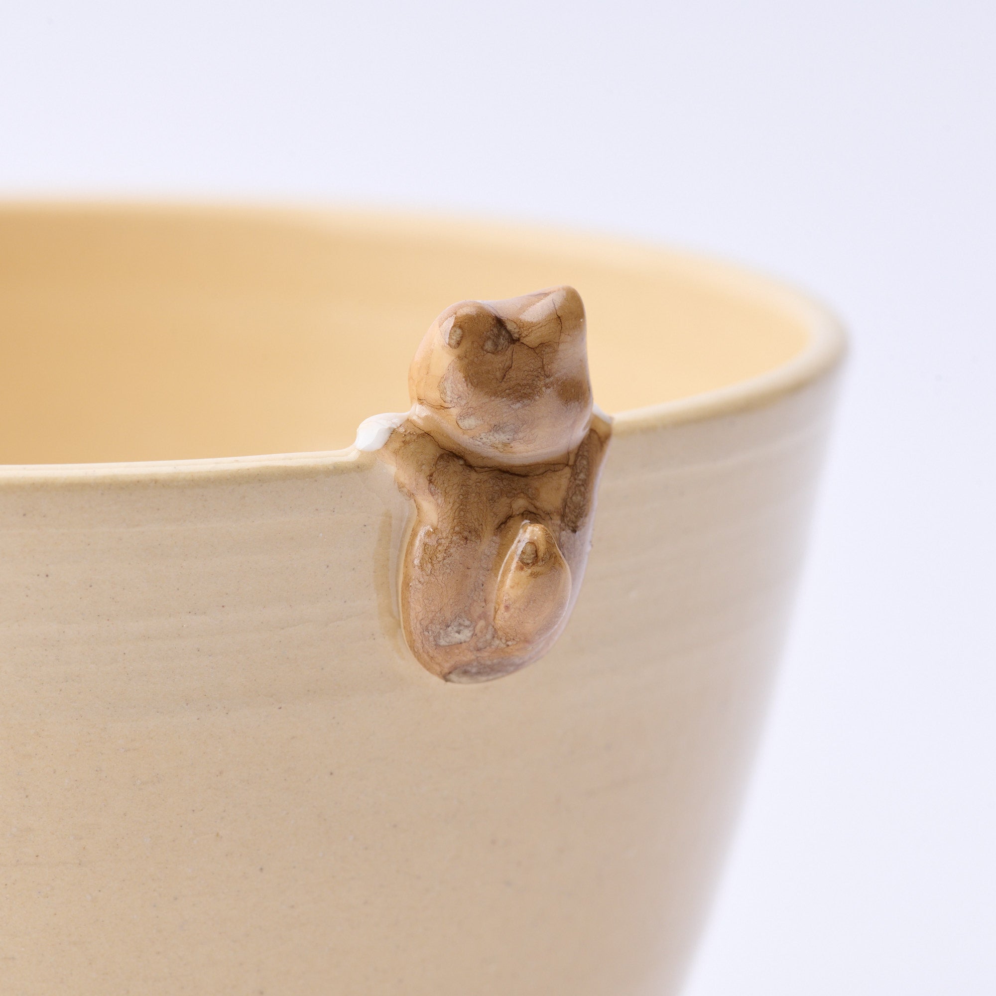Mt. Fuji and Peeking Shiba Inu Matcha Bowl