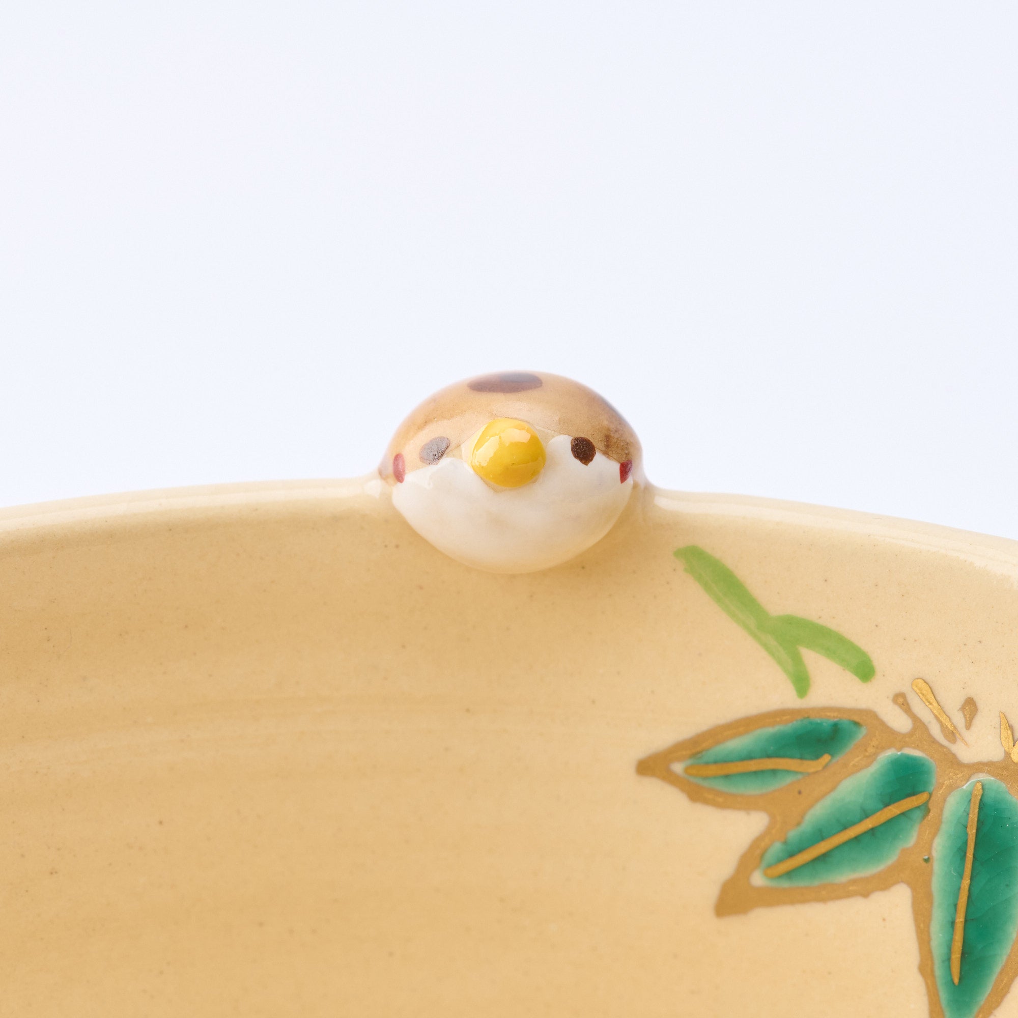 Bamboo and Peeking Sparrow Matcha Bowl