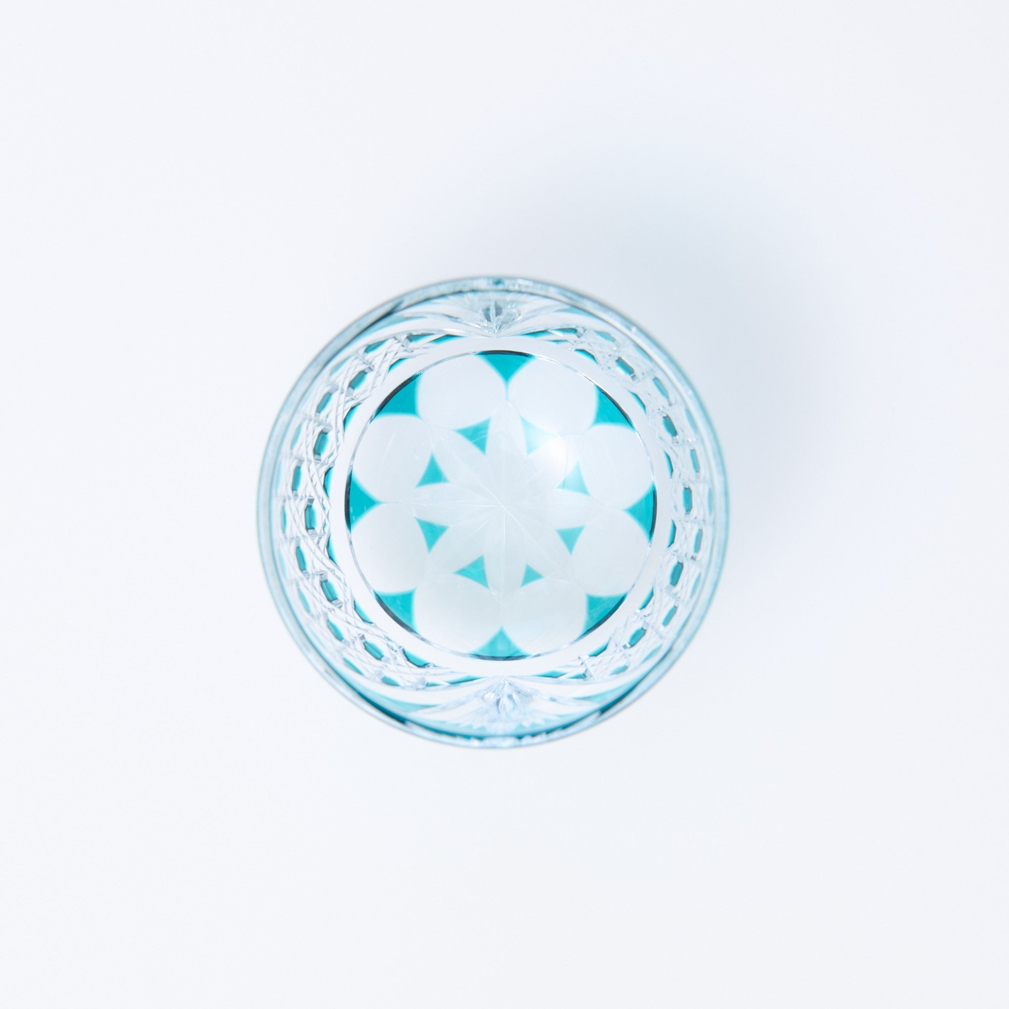 Emerald Crystal Guinomi Sake Cup