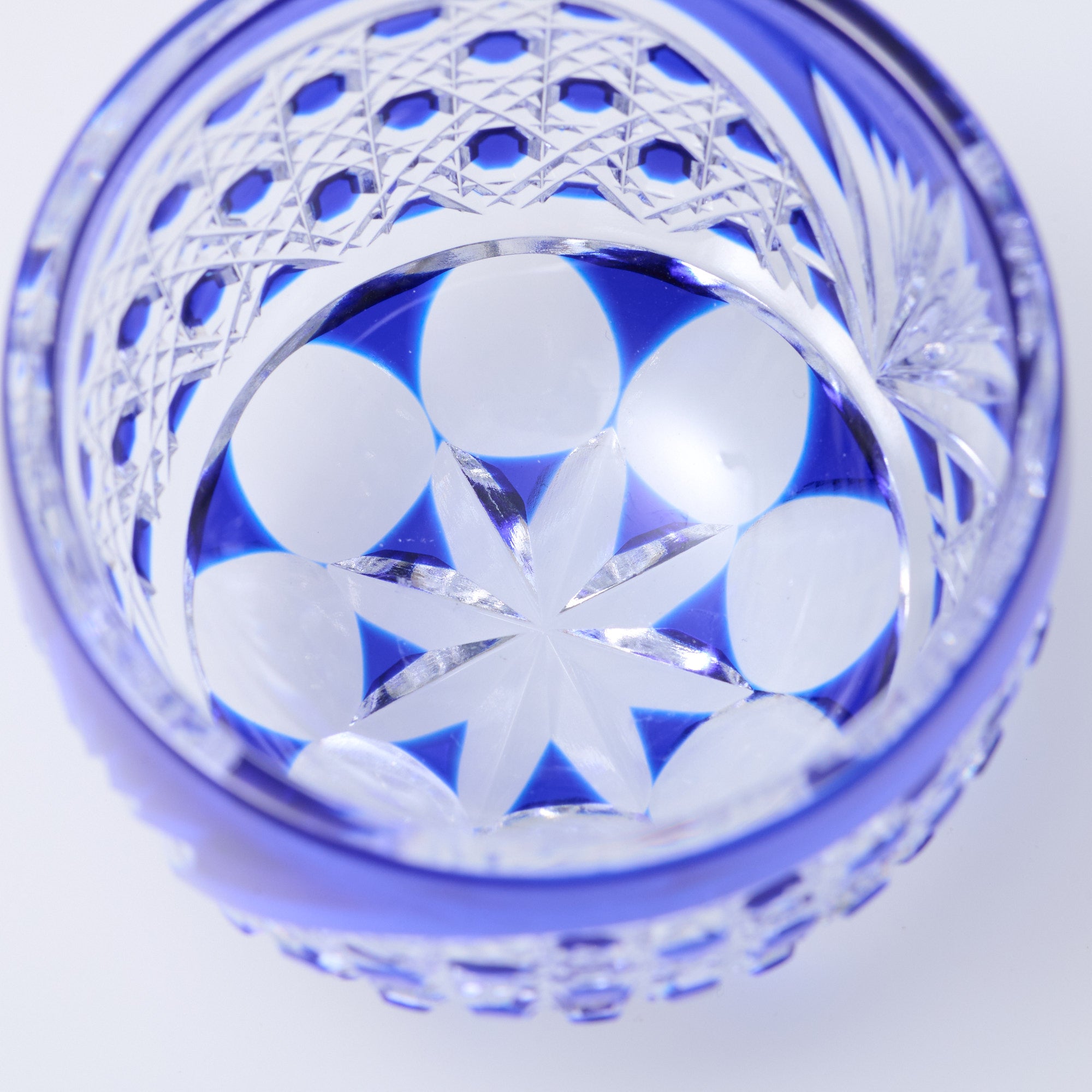 Lapis Lazuli Crystal Guinomi Sake Cup