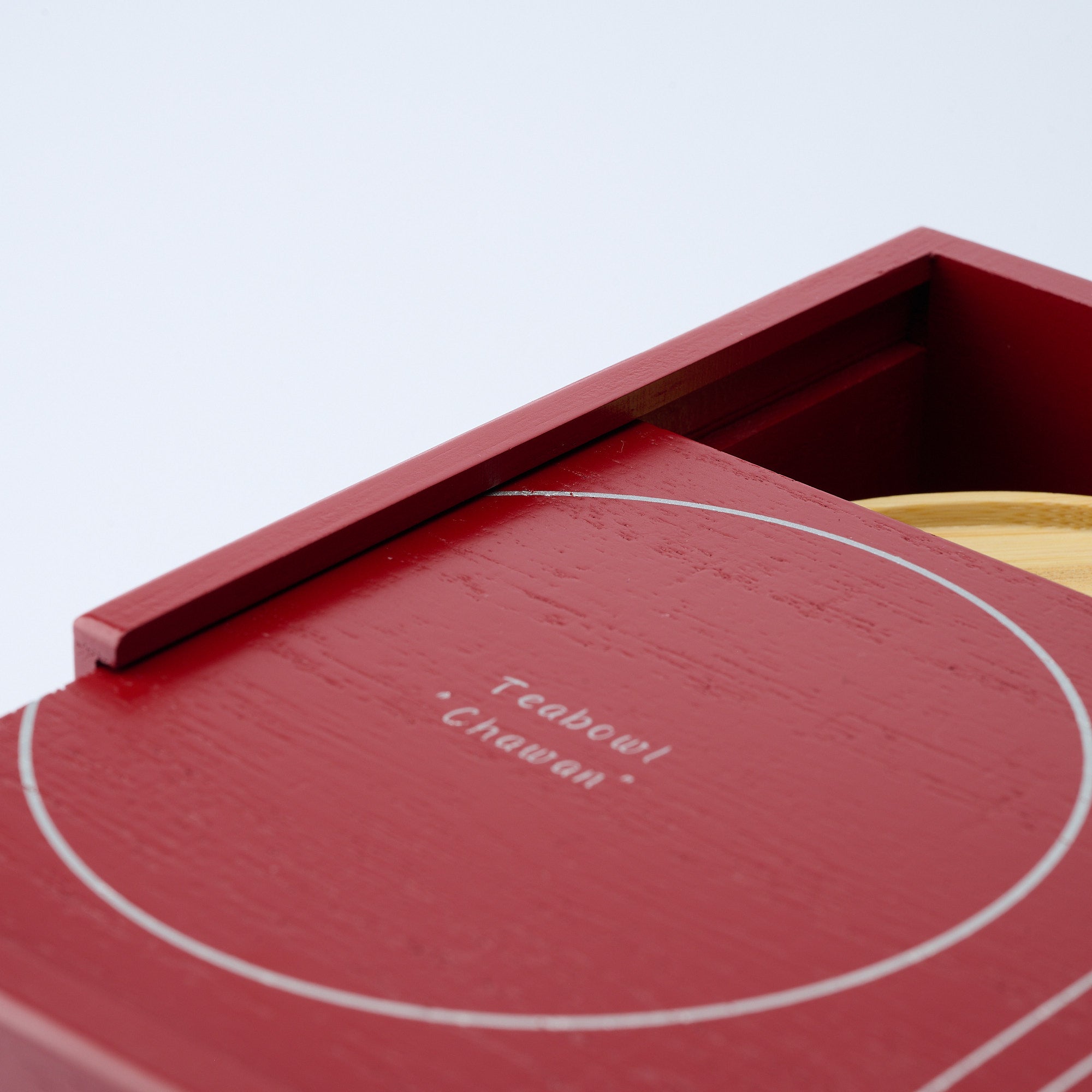 Yu-Chabako Red & Wave Pattern Matcha Tea Set
